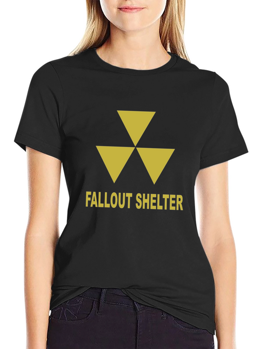 Fallout Shelter Graphic T-Shirt - Nuclear Warning Symbol