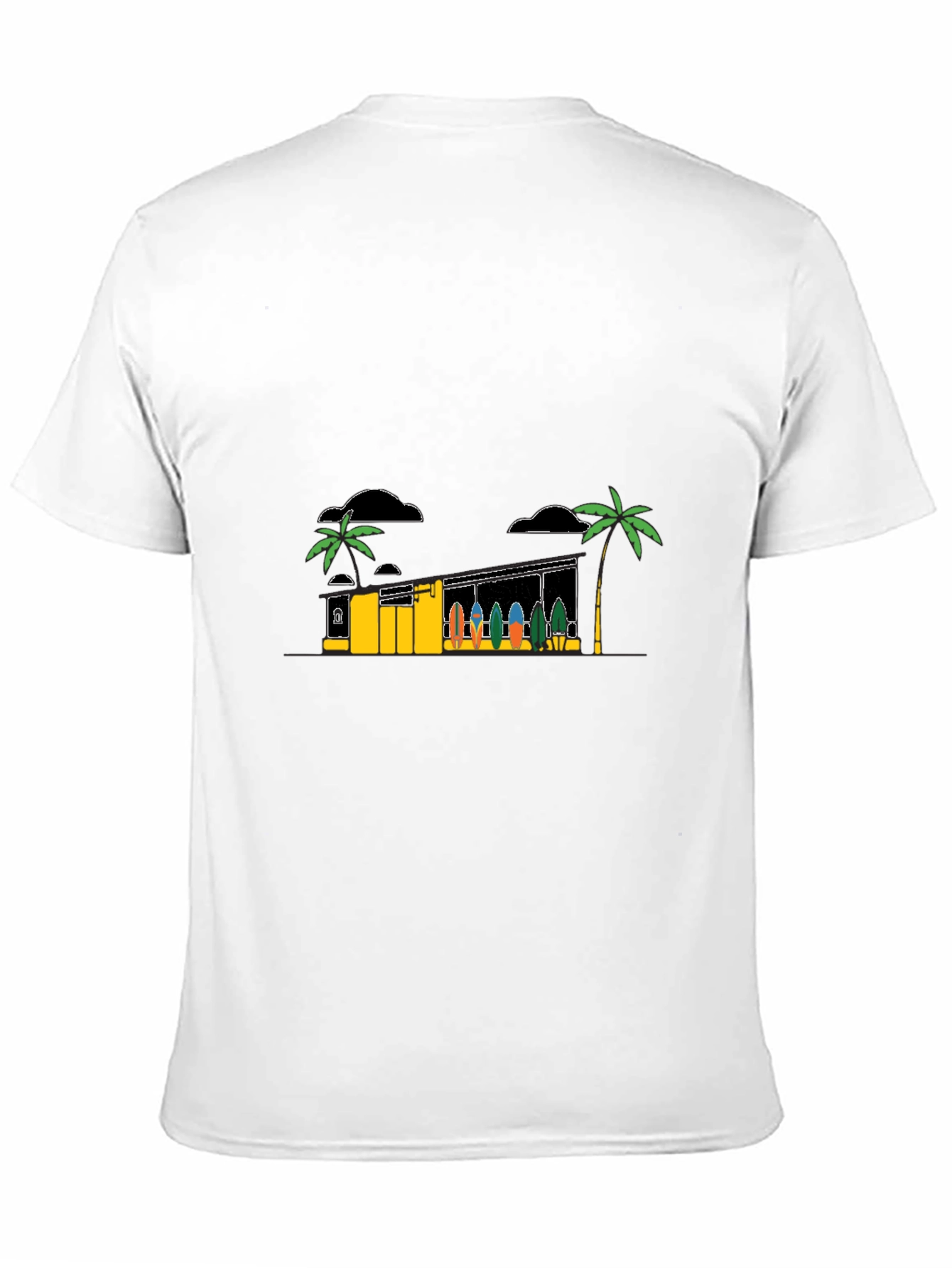 Tropical Surf Shack Graphic T-Shirt