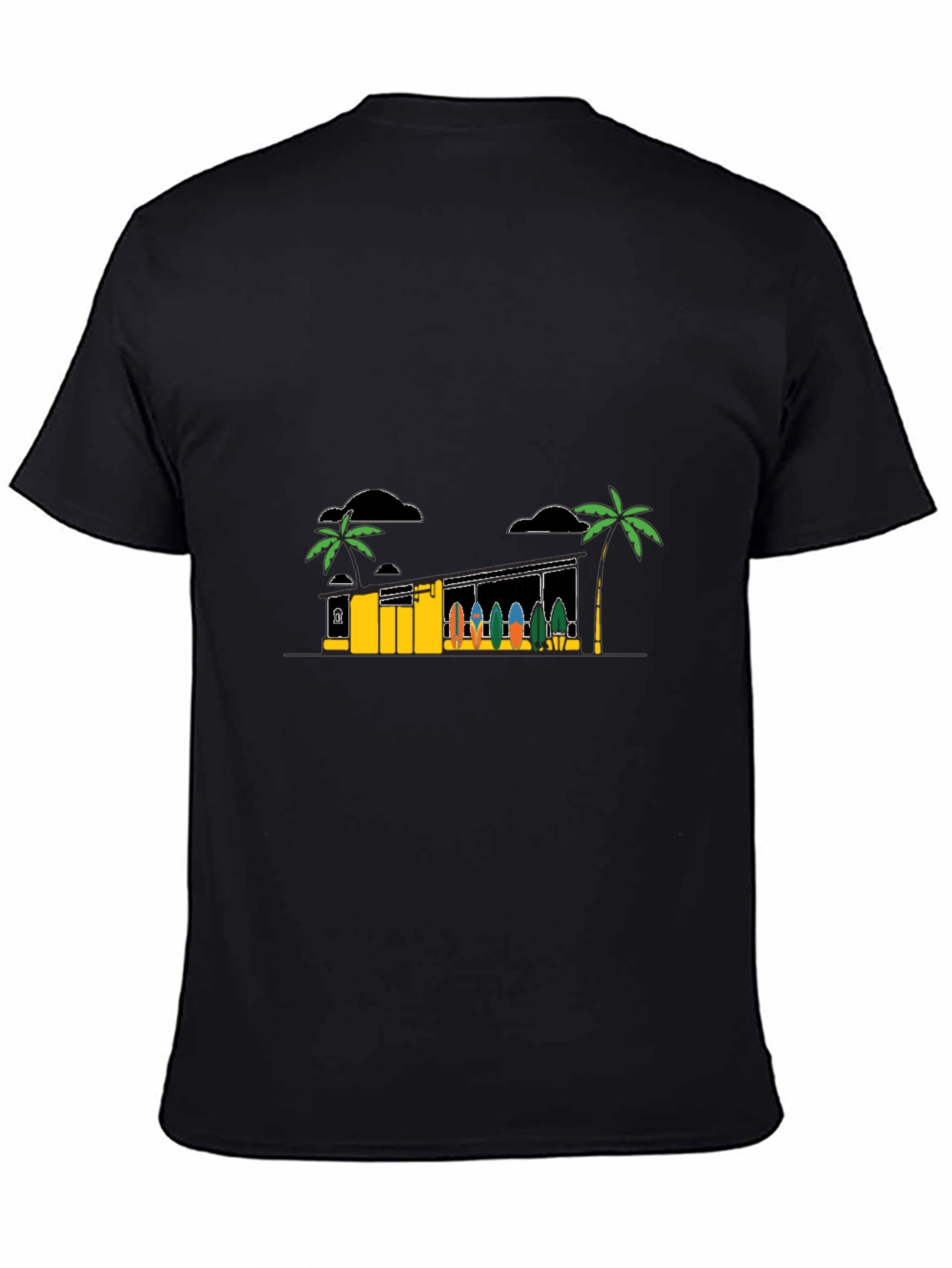 Tropical Surf Shack Graphic T-Shirt