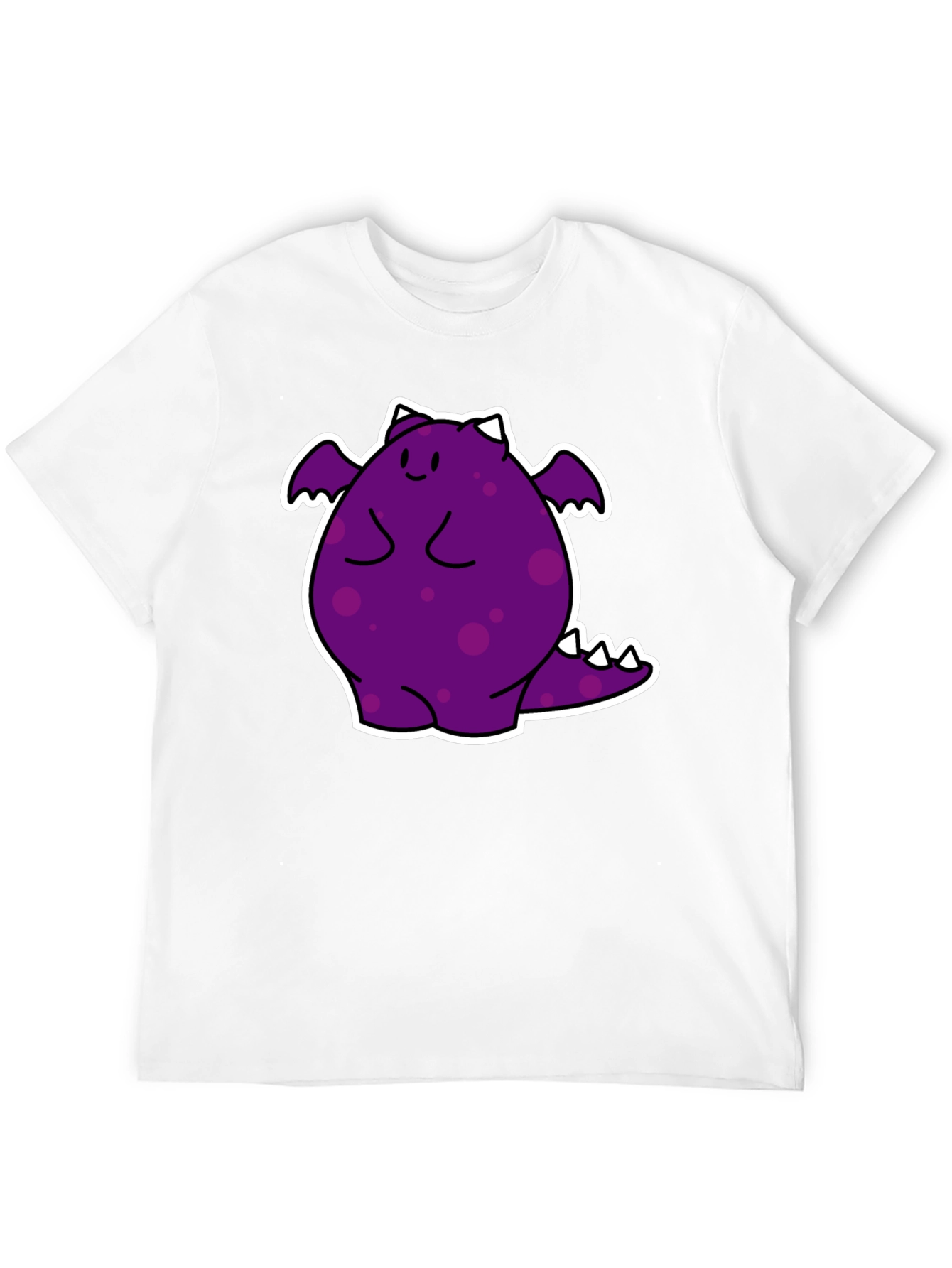 Cute Purple Monster Graphic T-Shirt