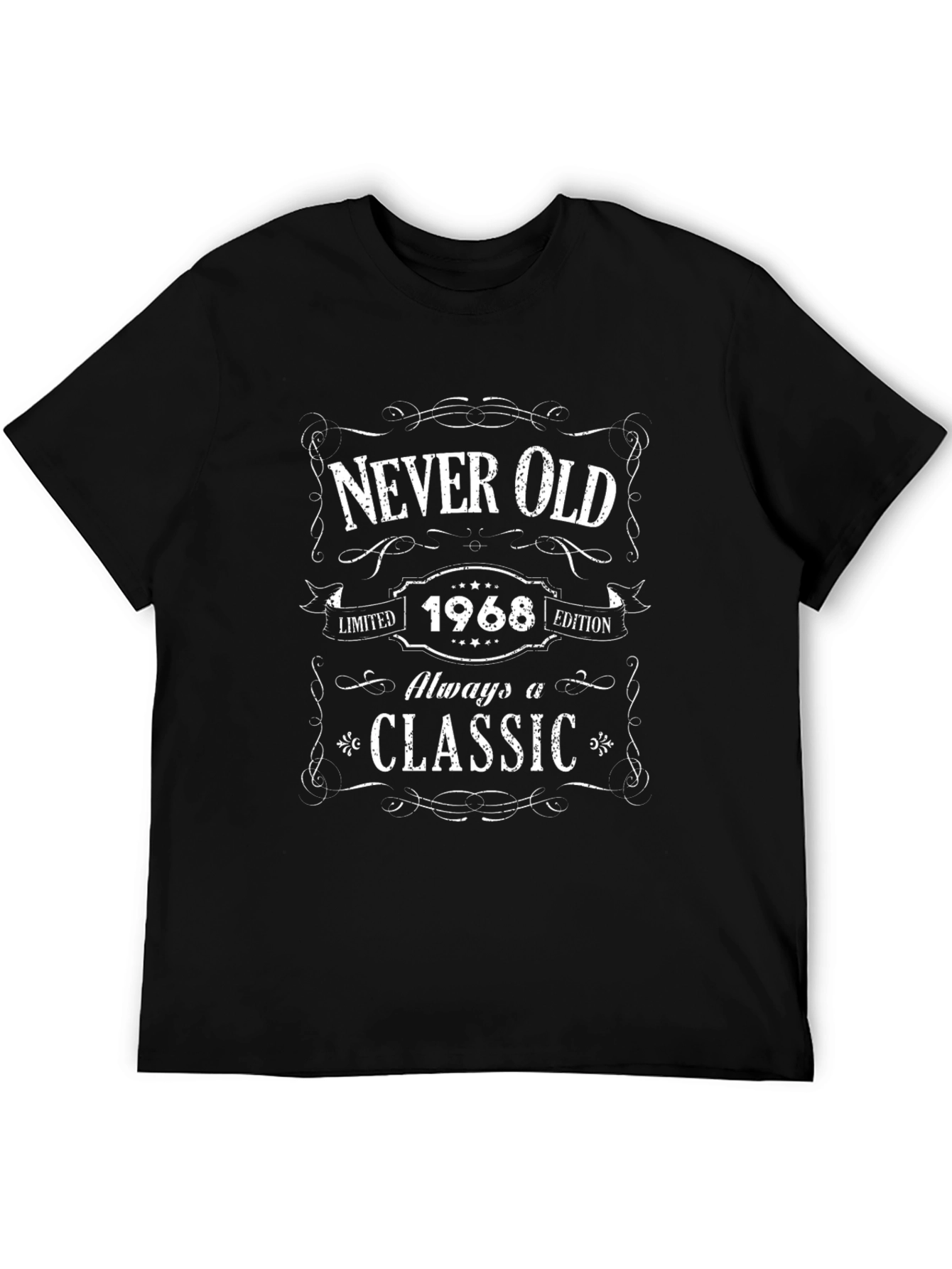 Never Old 1968 Classic Black T-Shirt