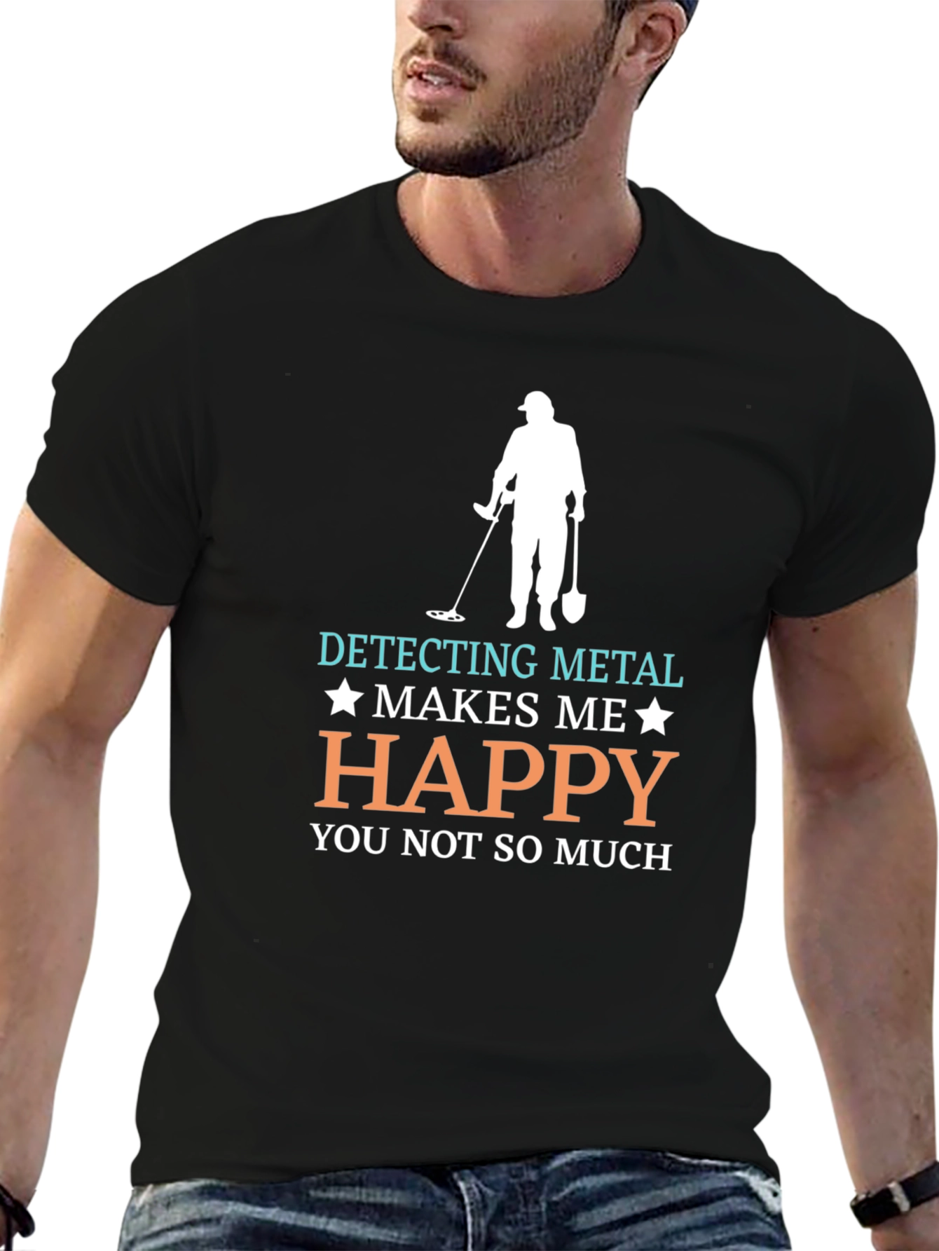Detecting Metal Makes Me Happy T-Shirt