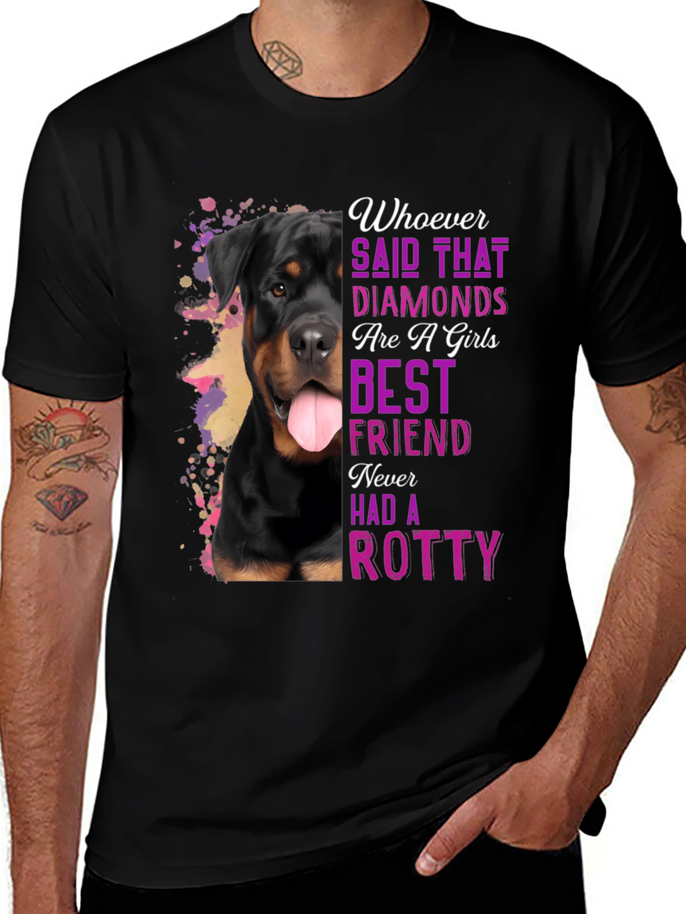 Rottie Best Friend T-Shirt - Dog Lover Tee