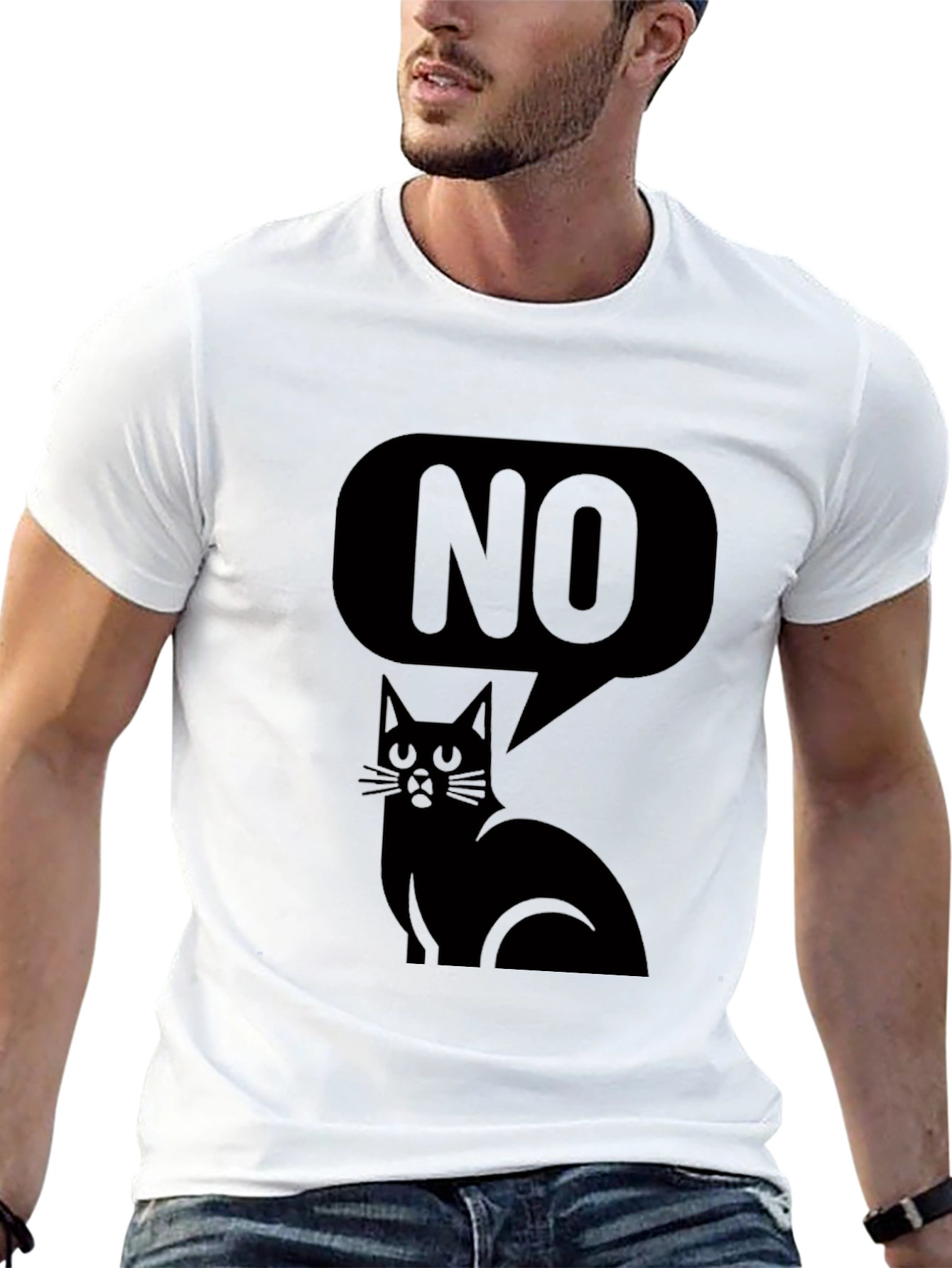 No Cat T-Shirt - Funny Cat Tee