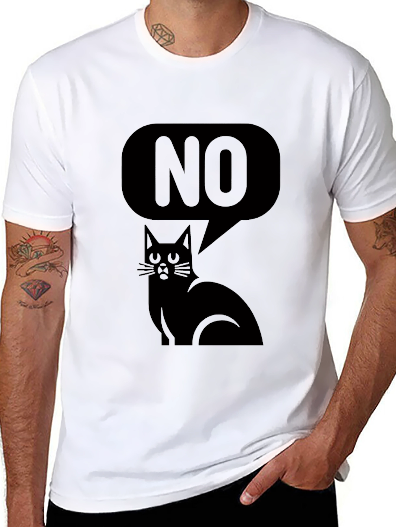 No Cat T-Shirt - Funny Cat Tee