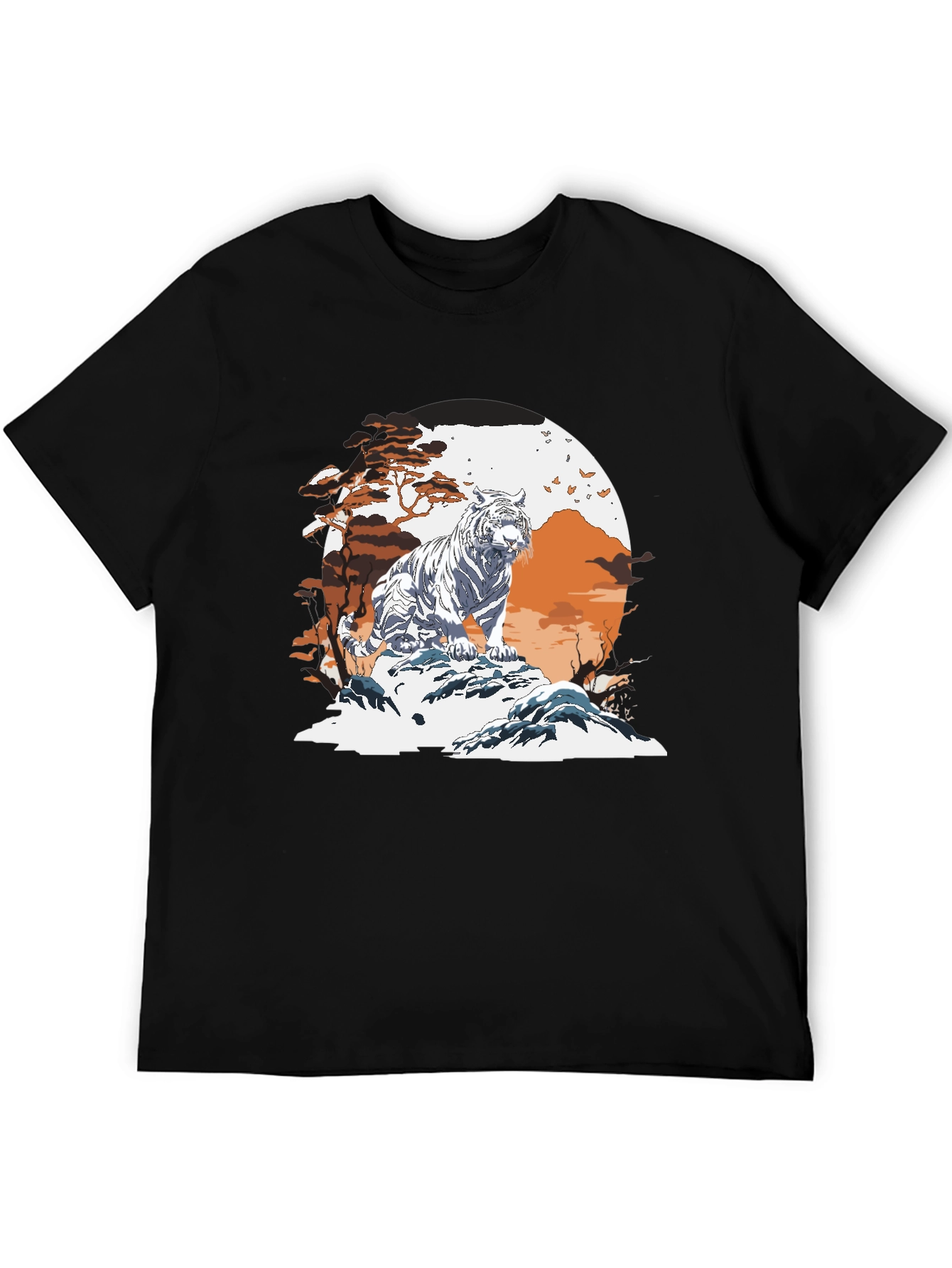 Tiger Scene Graphic T-Shirt