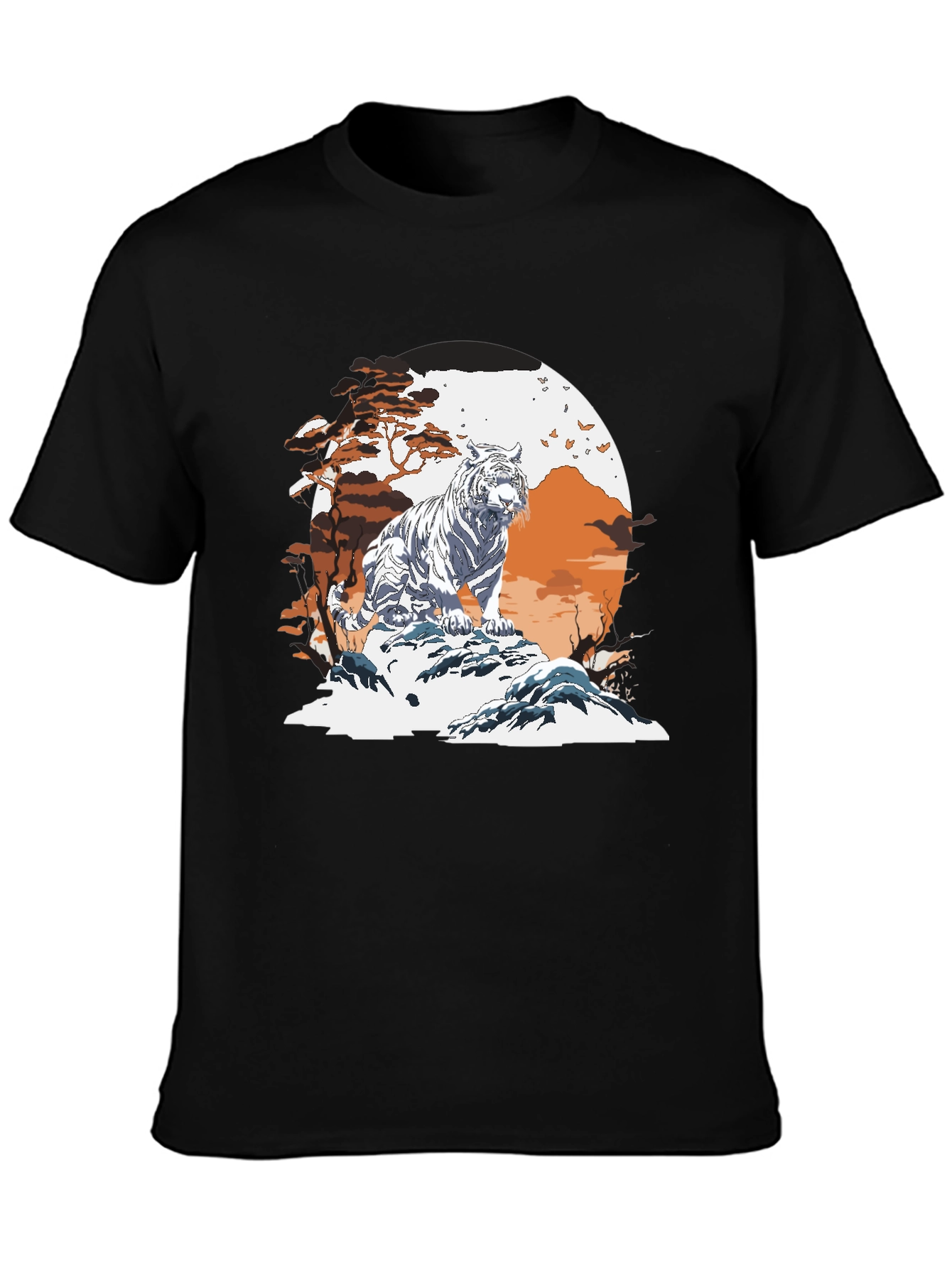 Tiger Scene Graphic T-Shirt