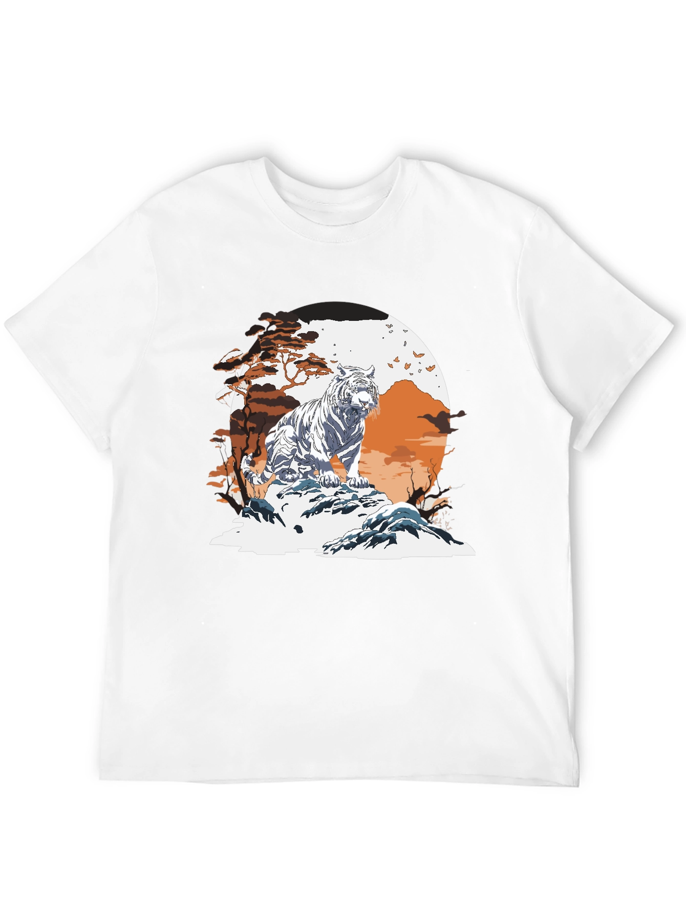 Tiger Scene Graphic T-Shirt