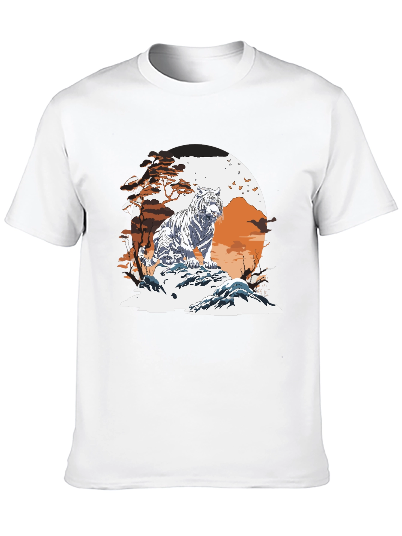 Tiger Scene Graphic T-Shirt