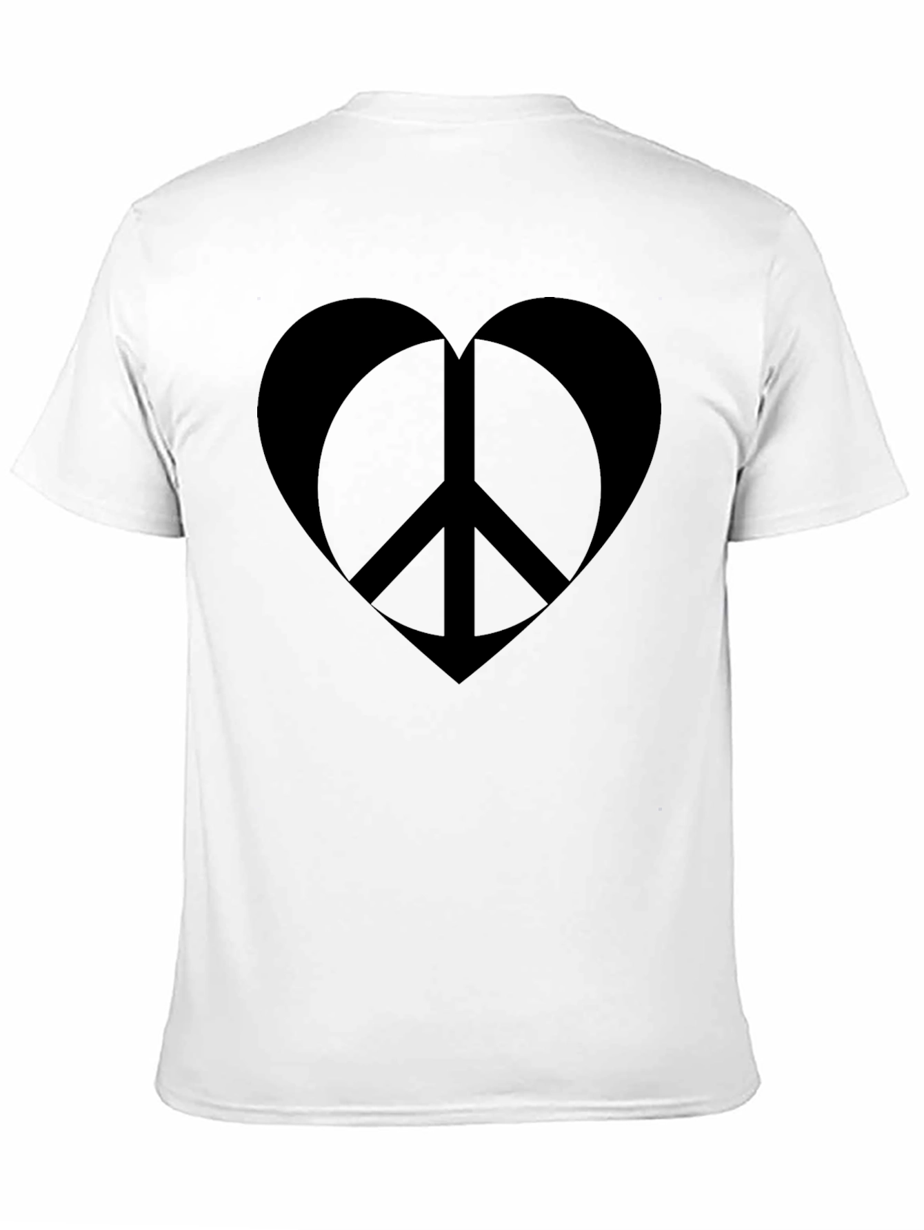 Peace Heart Graphic T-Shirt - Soft Cotton Blend