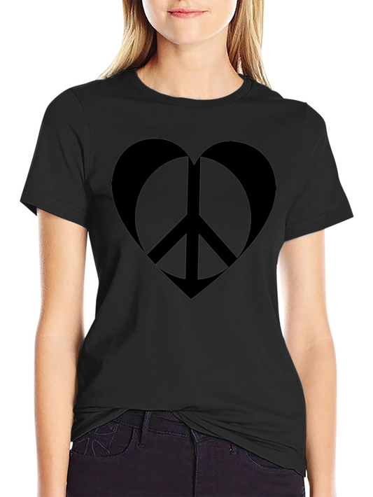 Peace Heart Graphic T-Shirt - Soft Cotton Blend