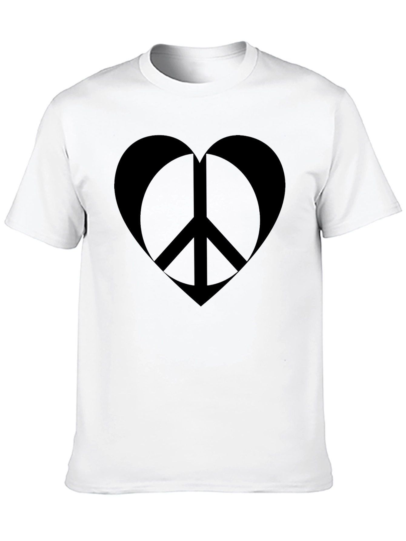 Peace Heart Graphic T-Shirt - Soft Cotton Blend