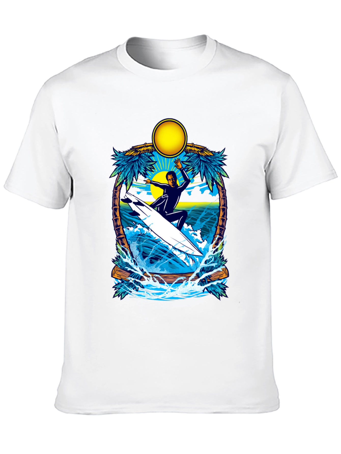 Surfer Graphic Tee - Tropical Vibes