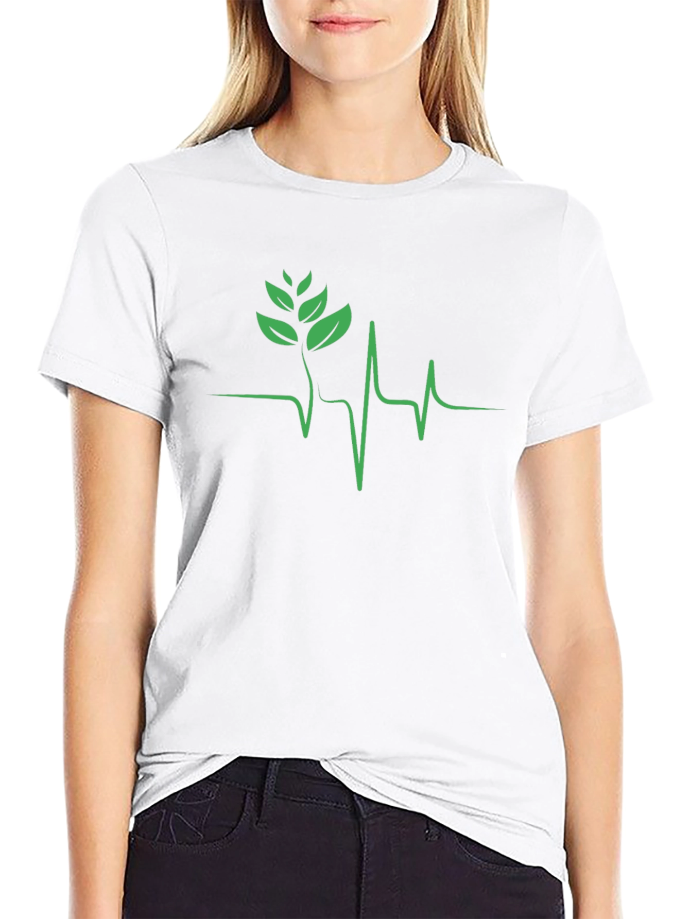 Nature Heartbeat Black T-Shirt