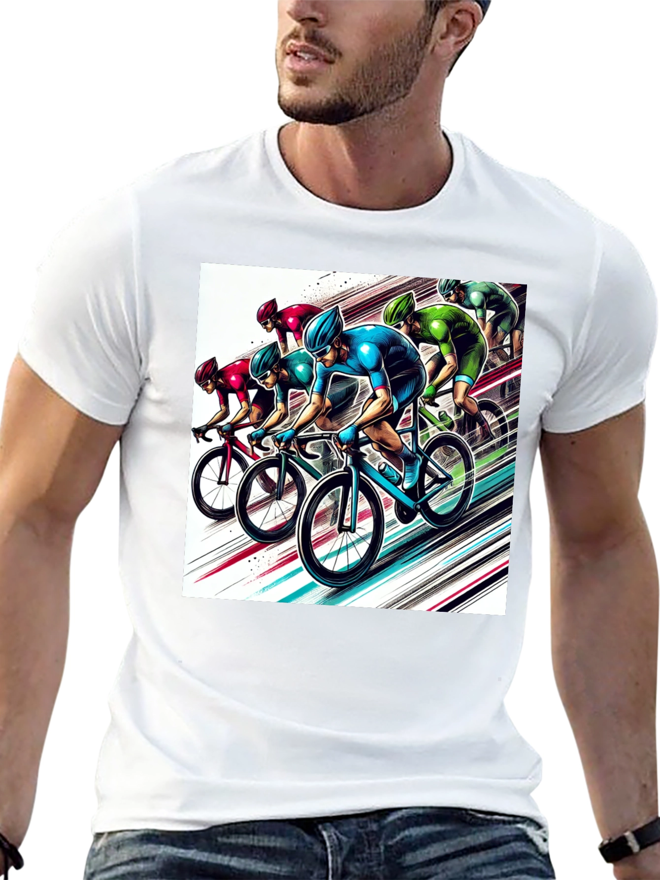 Cycling Team Graphic Tee - Ride in Style!