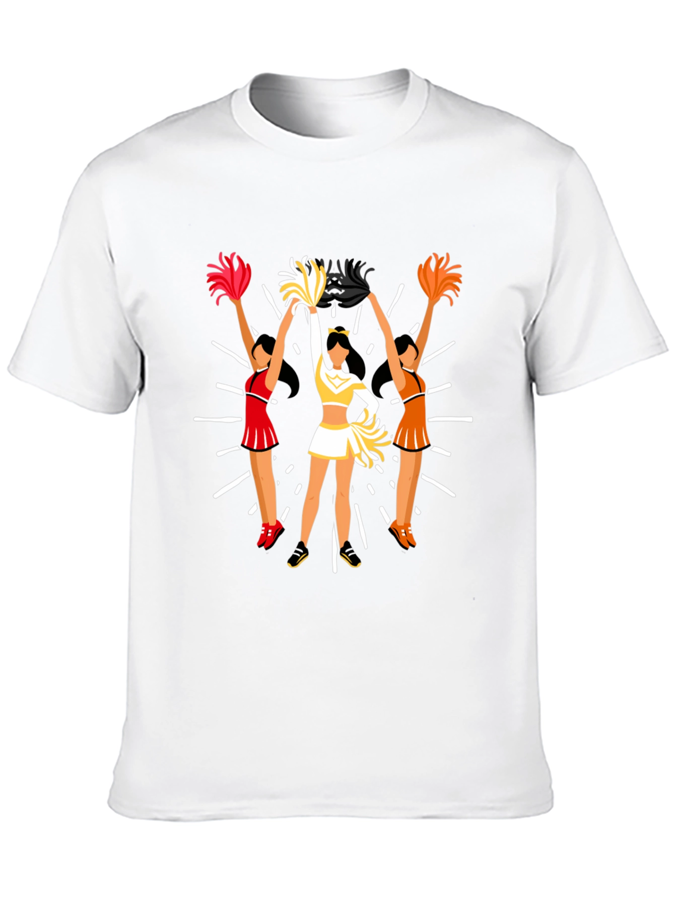 Cheerleader Graphic Tee - Black Unisex T-Shirt