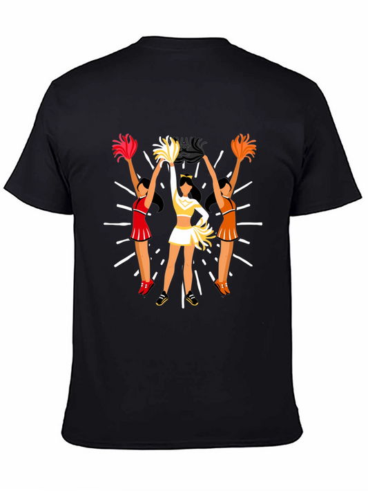 Cheerleader Graphic Tee - Black Unisex T-Shirt