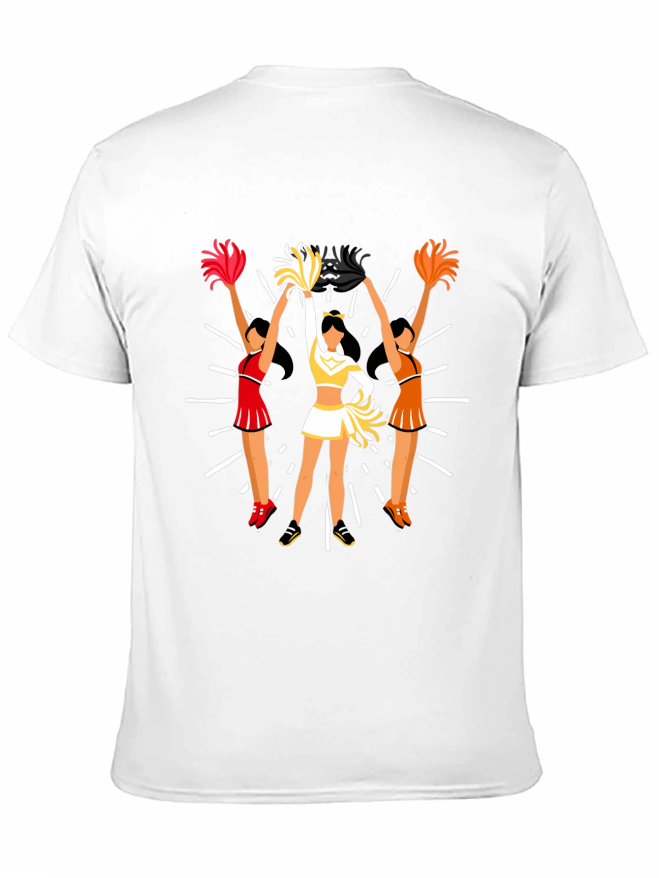 Cheerleader Graphic Tee - Black Unisex T-Shirt