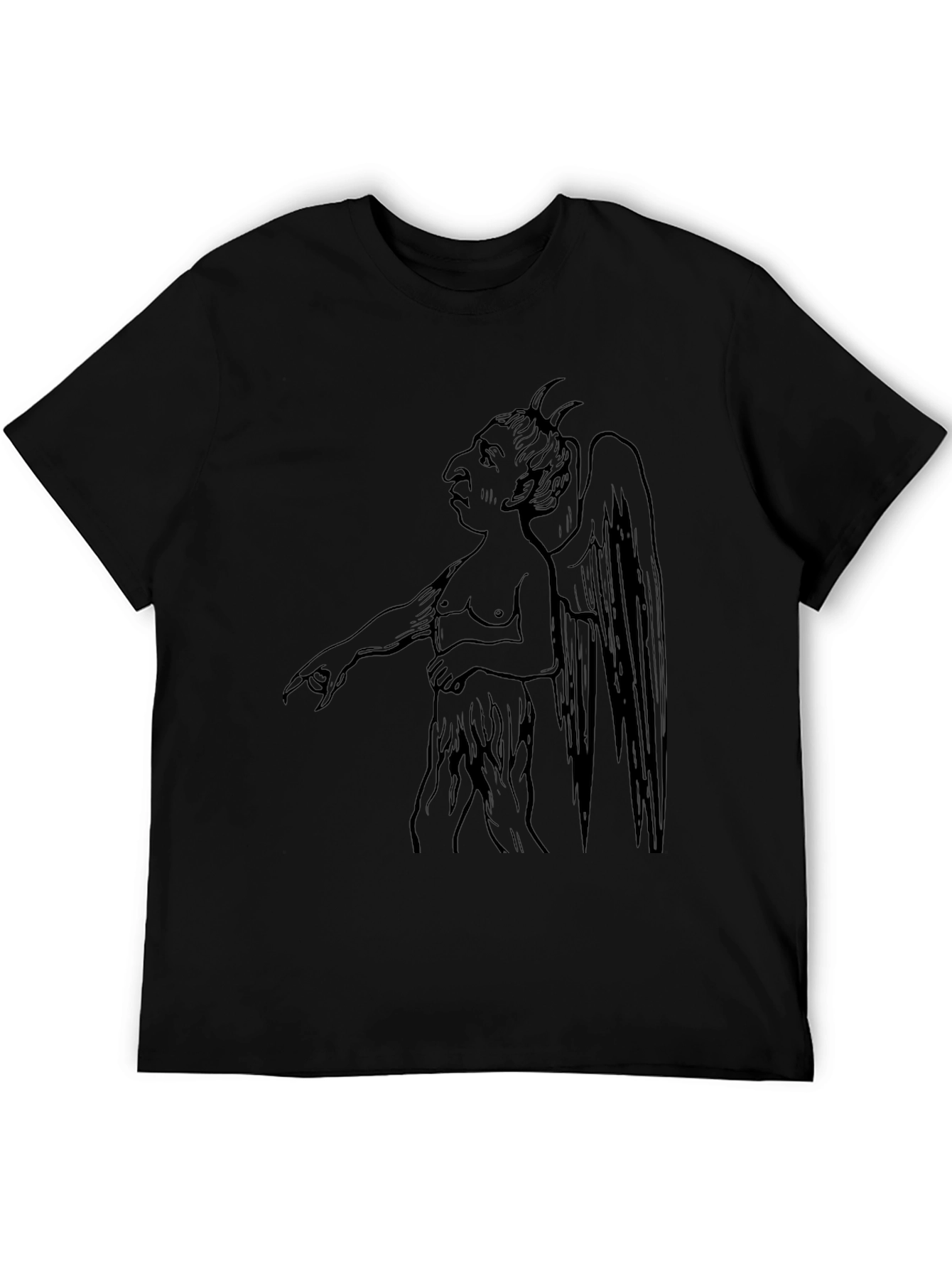 Devil Graphic T-Shirt - Black Unique Design