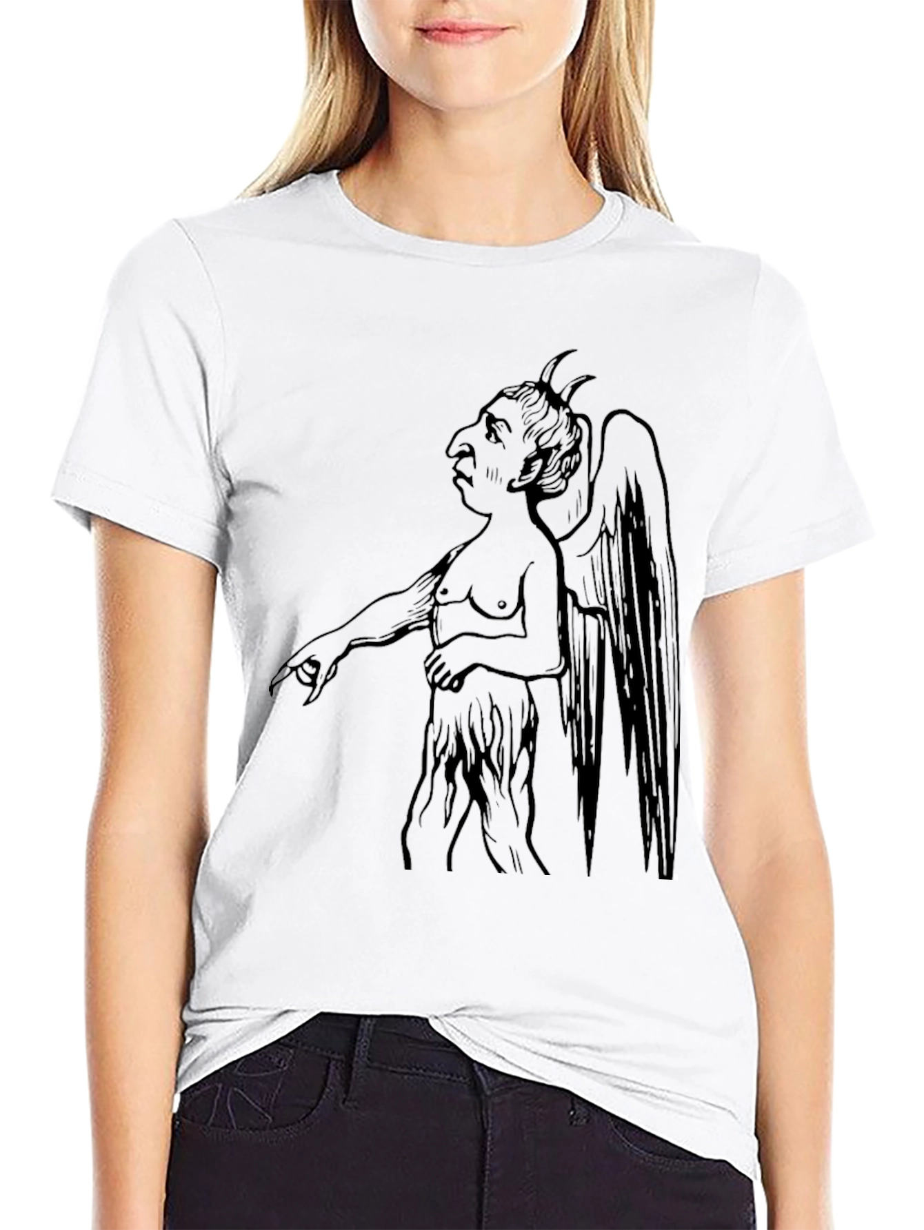 Devil Graphic T-Shirt - Black Unique Design