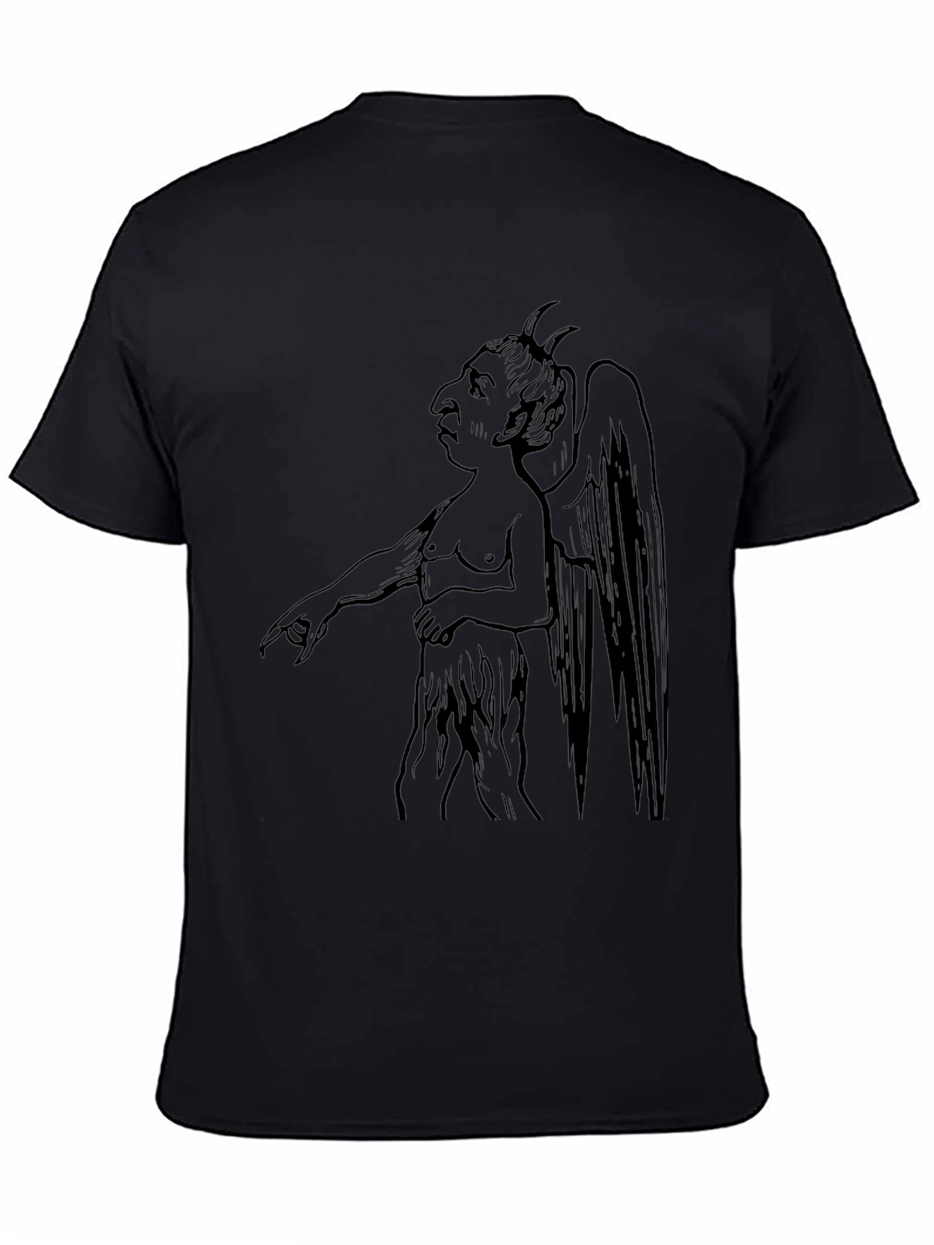 Devil Graphic T-Shirt - Black Unique Design