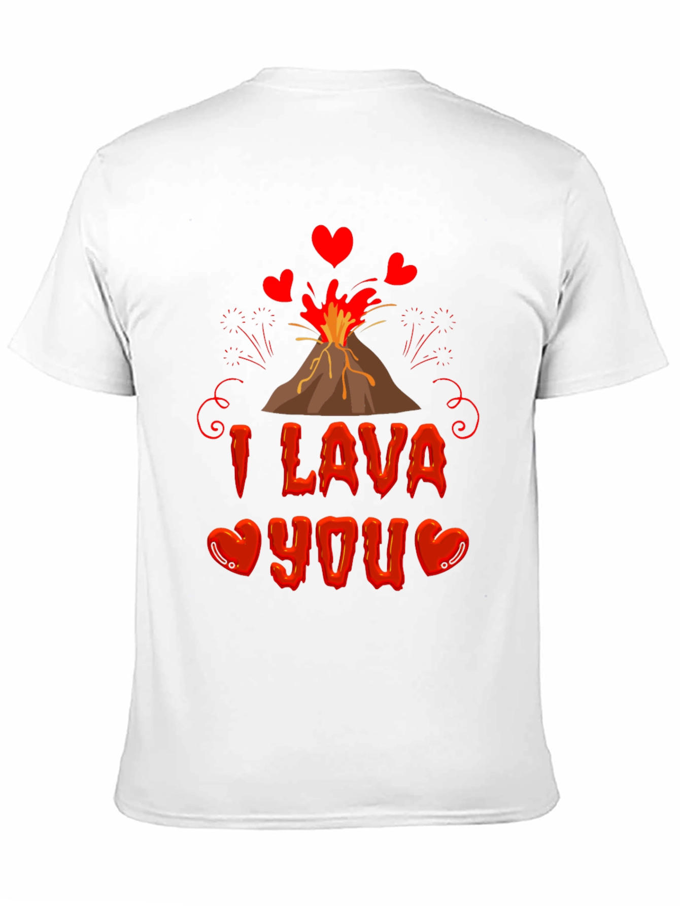 I Lava You Valentines Day Graphic Tee