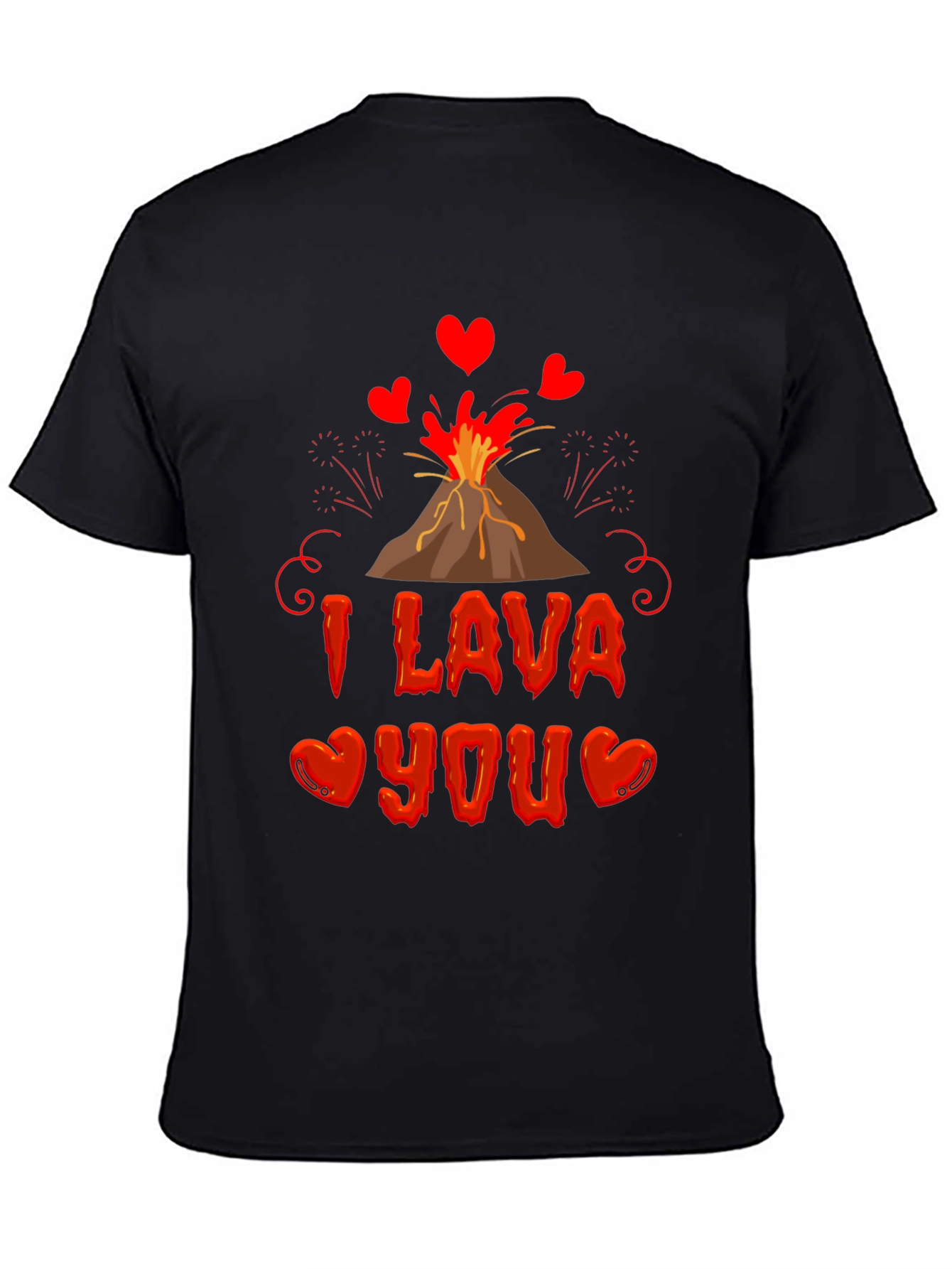 I Lava You Valentines Day Graphic Tee
