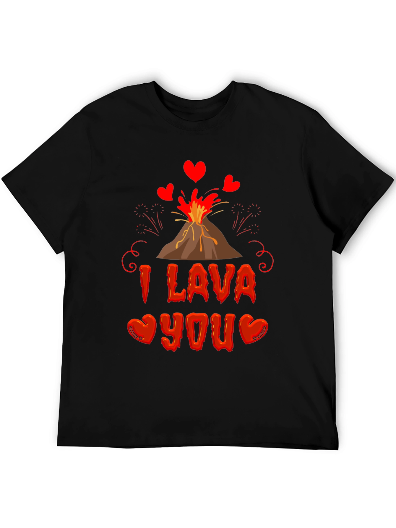 I Lava You Valentines Day Graphic Tee