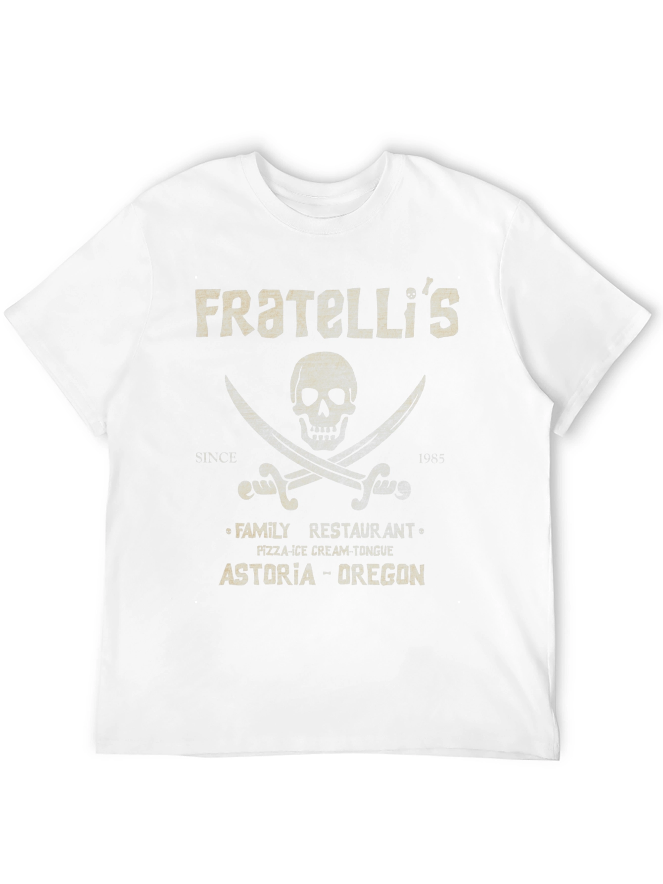 Fratellis Astoria Oregon Pirate Skull T-Shirt