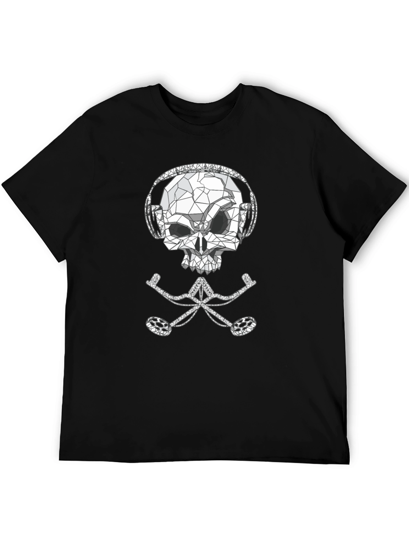 Skull & Crossbones DJ Black T-Shirt