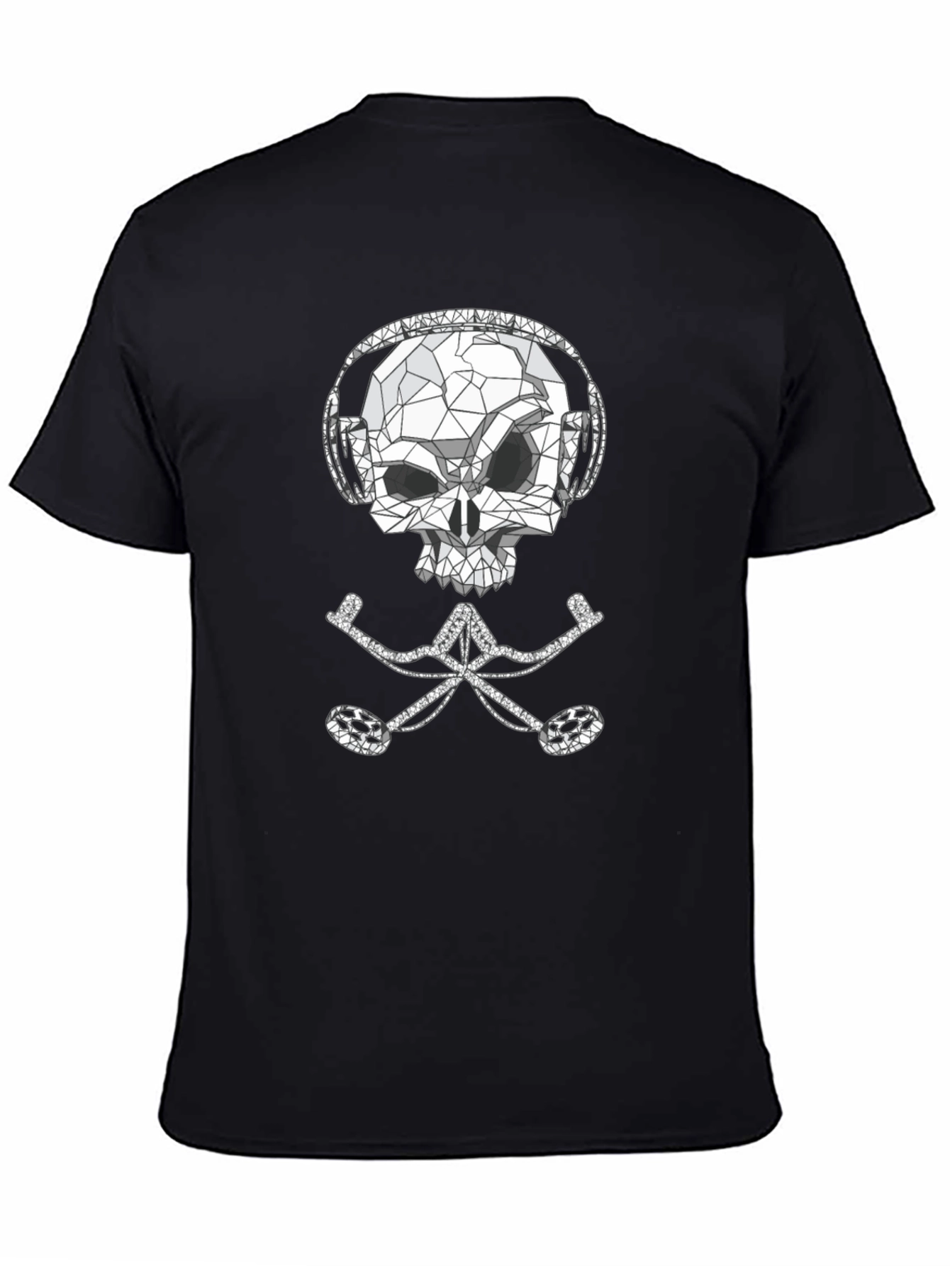 Skull & Crossbones DJ Black T-Shirt