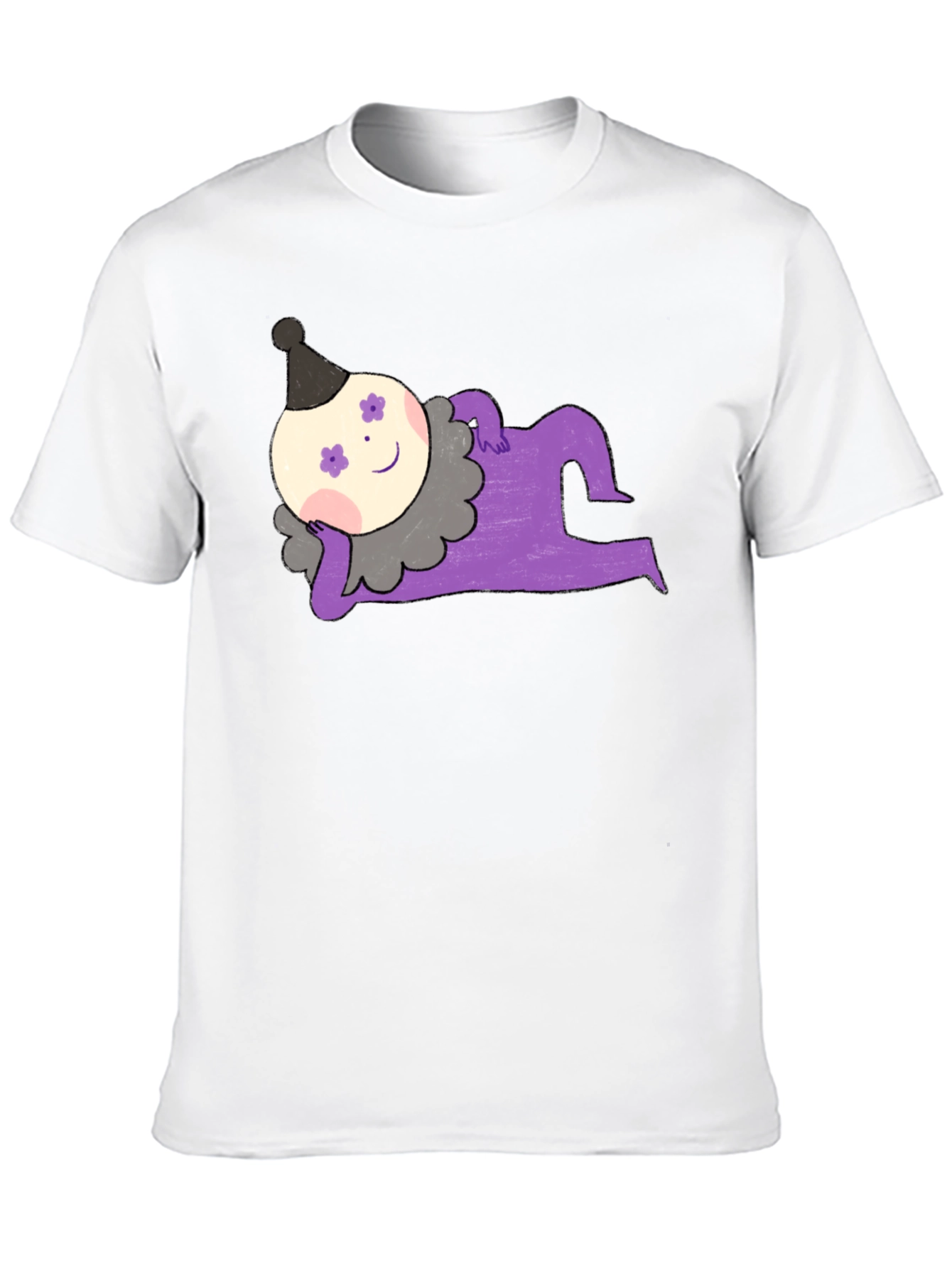 Whimsical Clown Graphic Tee - Unique Design
