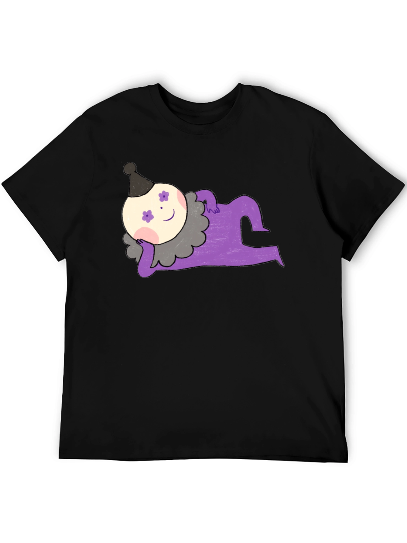 Whimsical Clown Graphic Tee - Unique Design