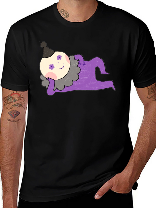 Whimsical Clown Graphic Tee - Unique Design