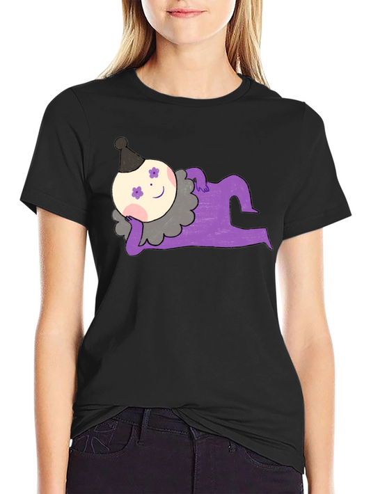 Whimsical Clown Graphic Tee - Unique Design