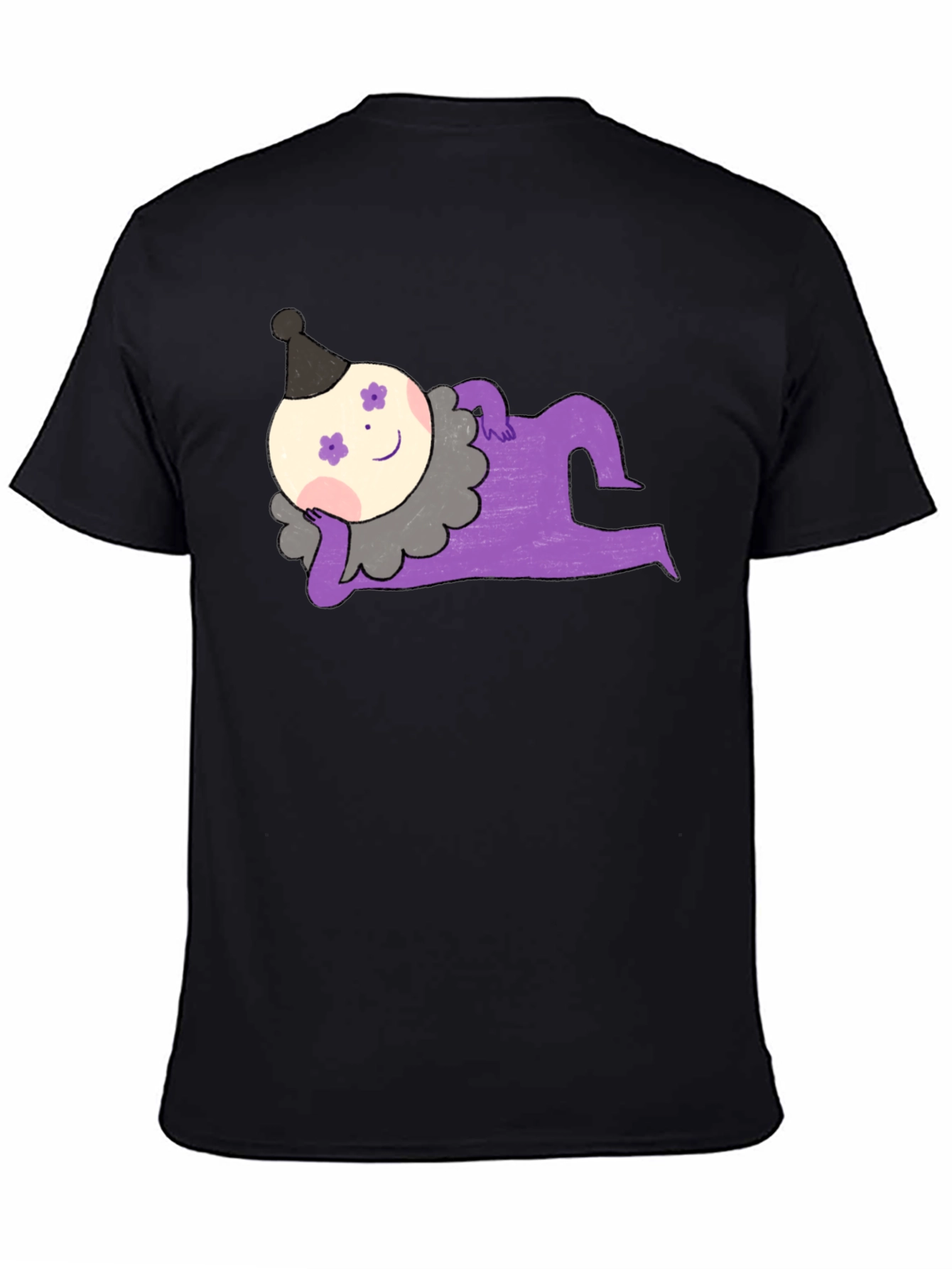 Whimsical Clown Graphic Tee - Unique Design