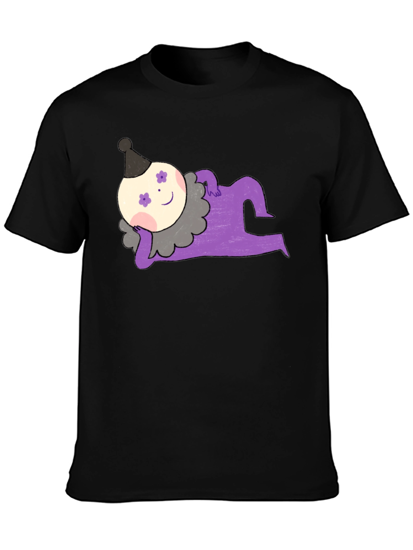Whimsical Clown Graphic Tee - Unique Design