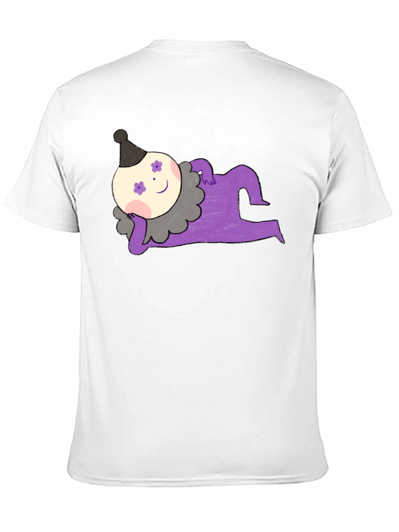 Whimsical Clown Graphic Tee - Unique Design