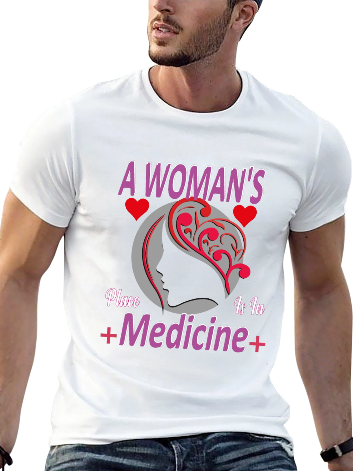 A Womans Place is in Medicine Graphic T-Shirt