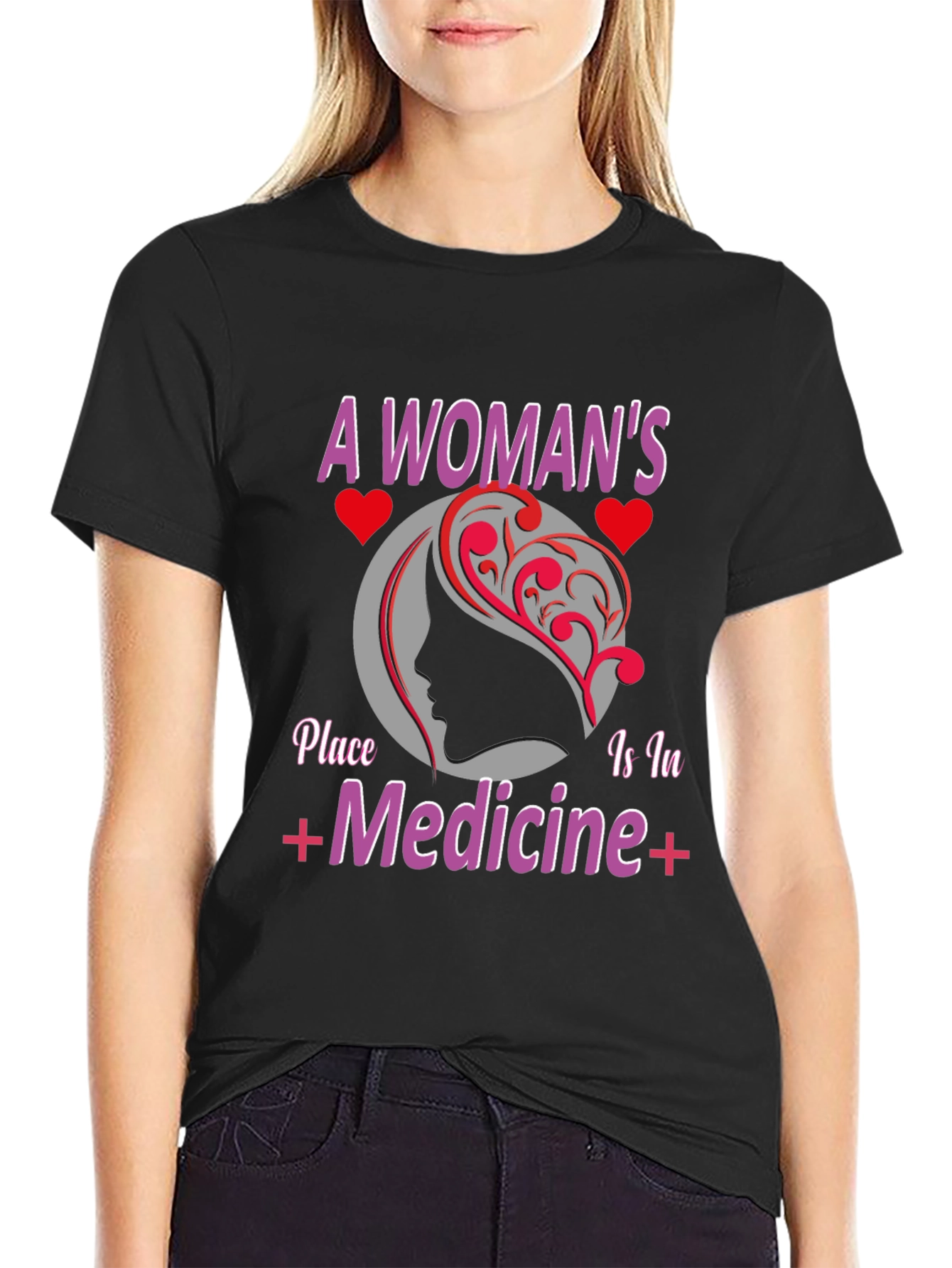 A Womans Place is in Medicine Graphic T-Shirt