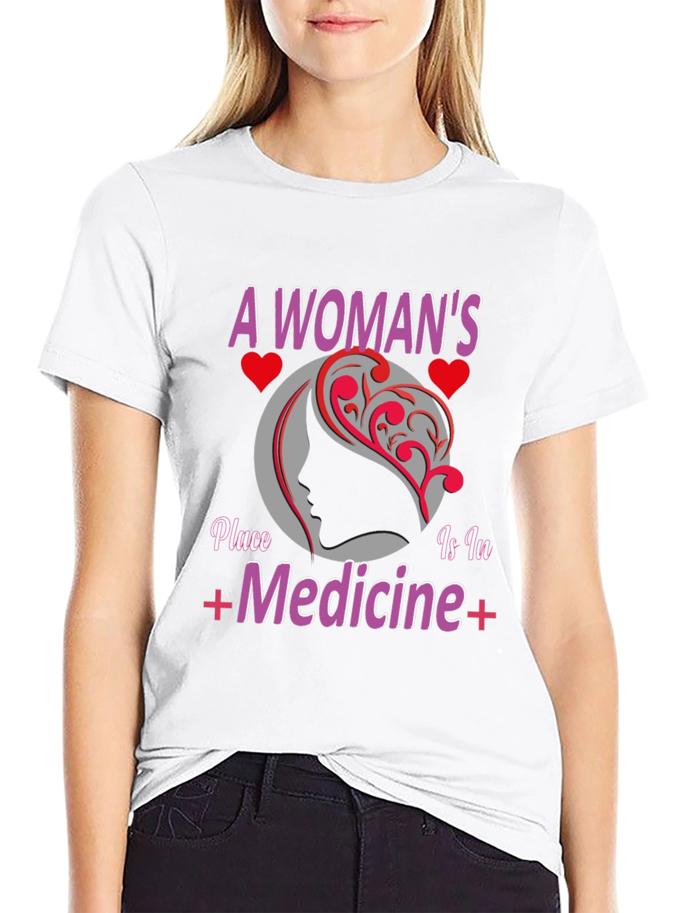 A Womans Place is in Medicine Graphic T-Shirt