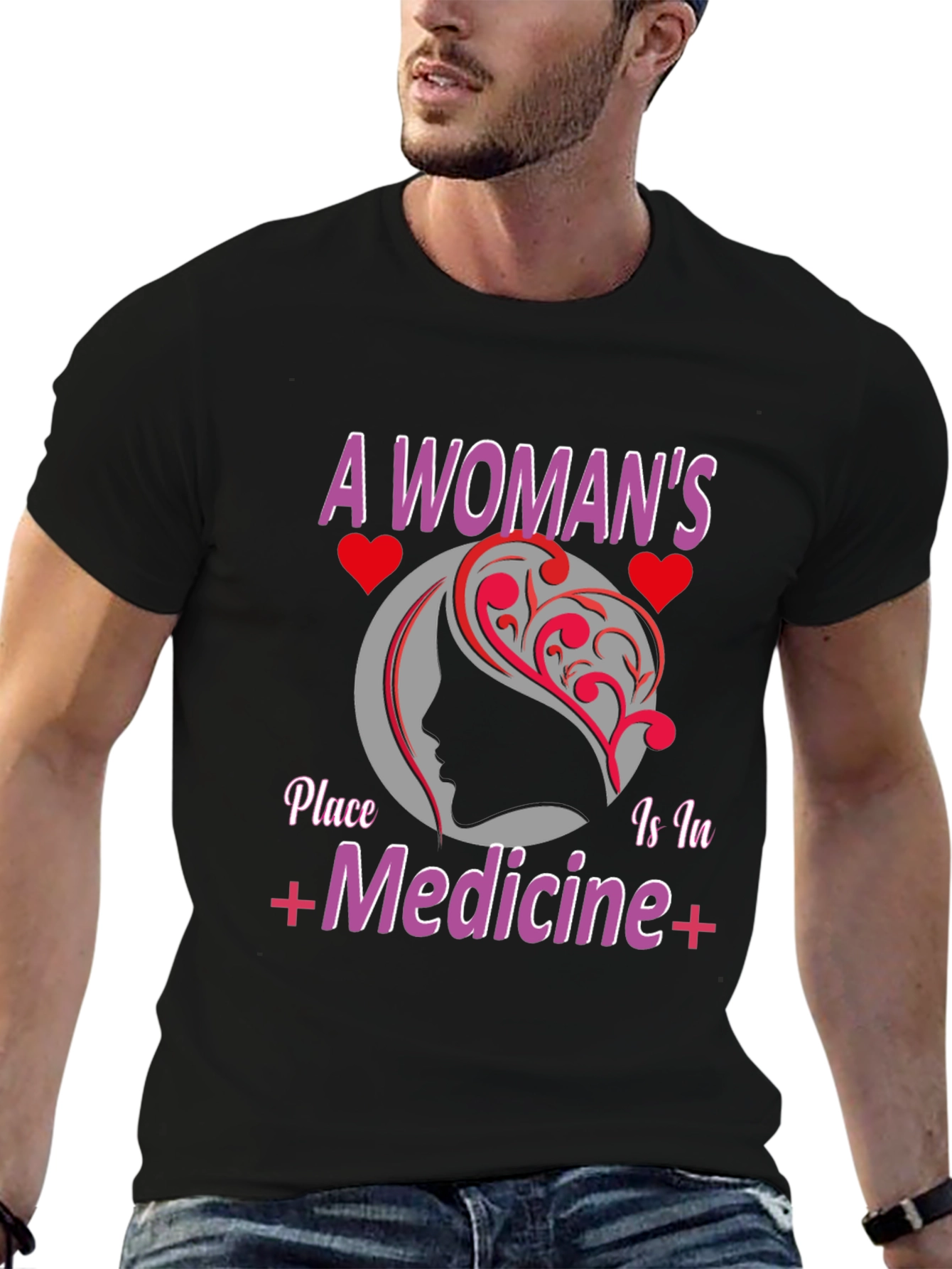 A Womans Place is in Medicine Graphic T-Shirt