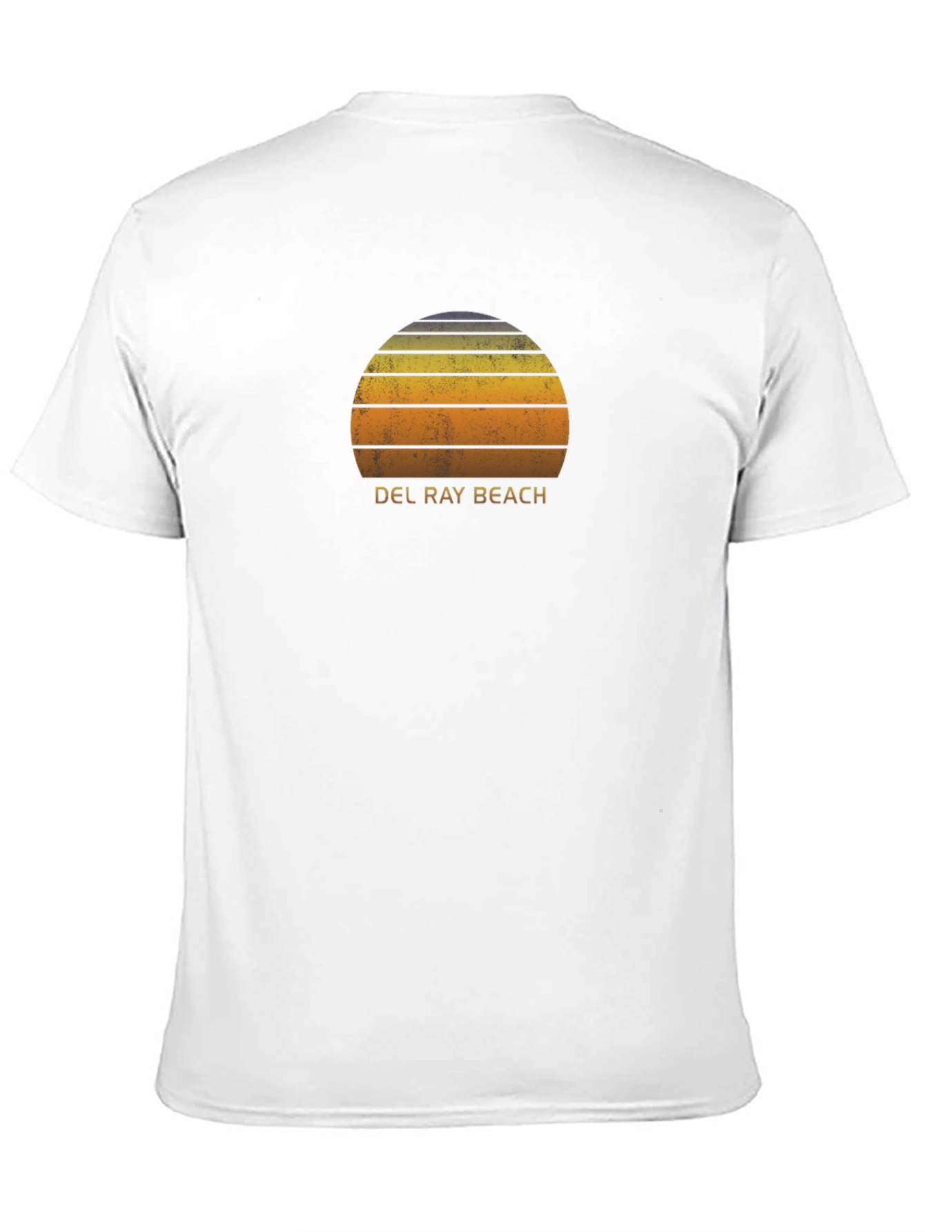 Del Ray Beach Retro Sunset T-Shirt