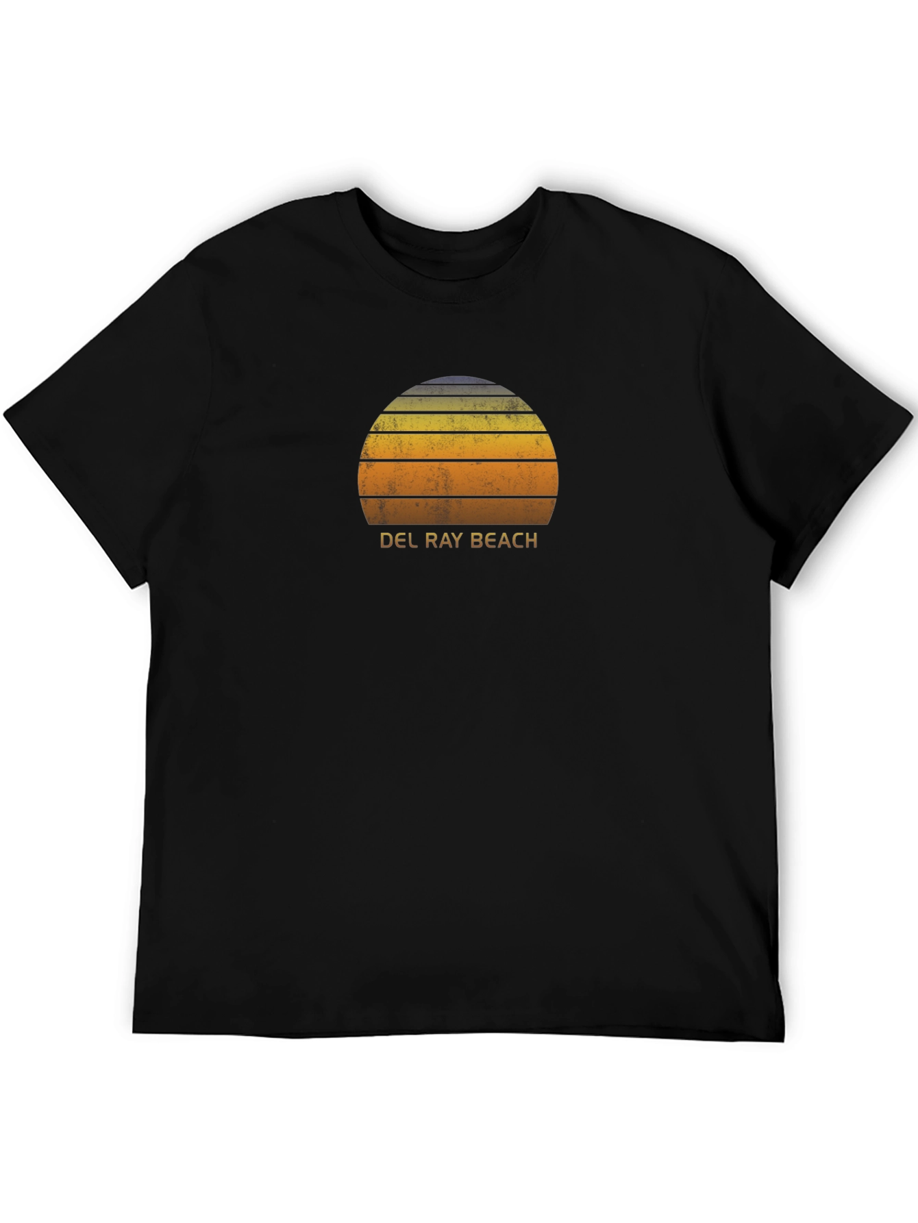 Del Ray Beach Retro Sunset T-Shirt