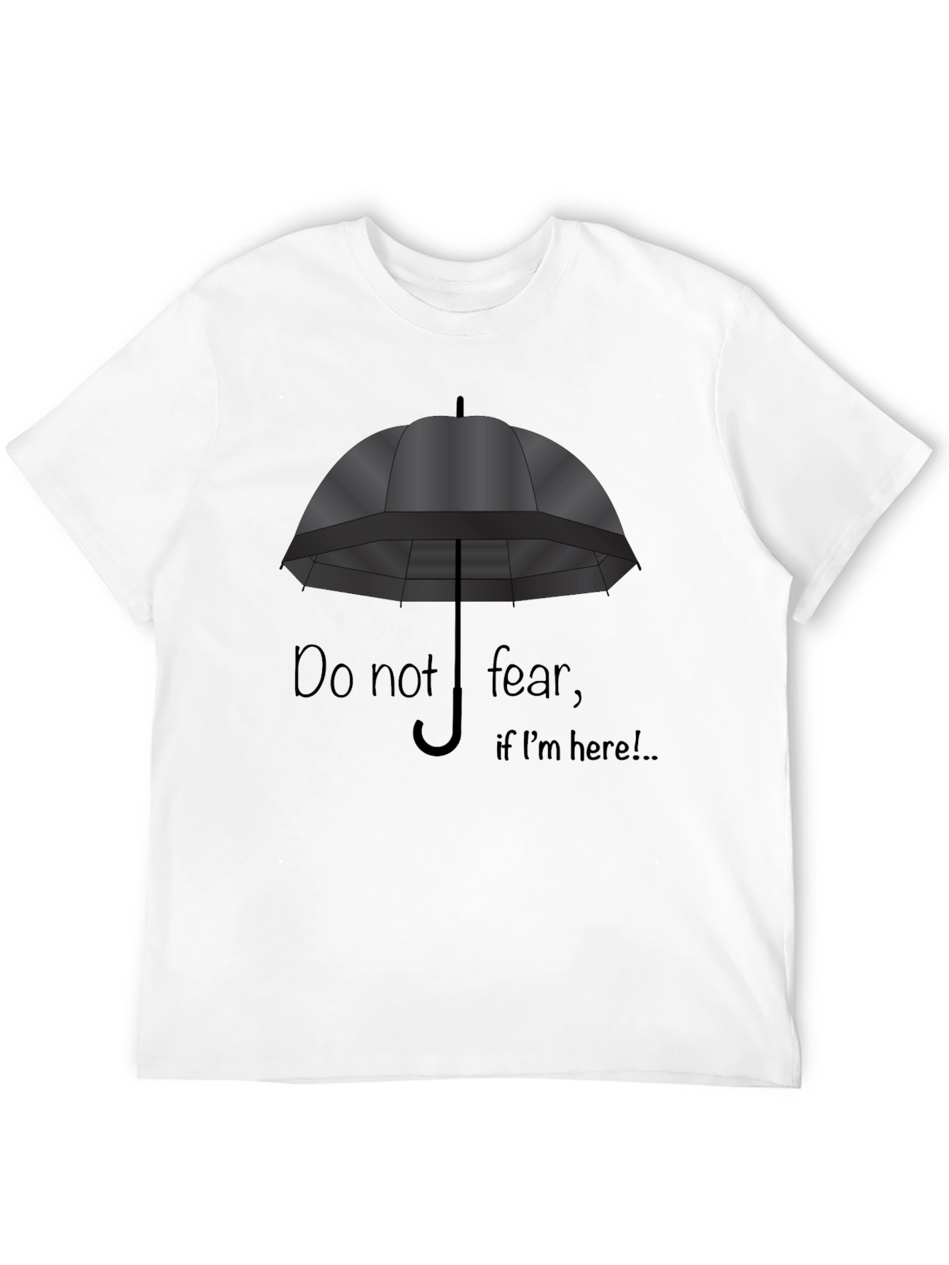 Umbrella Graphic Black T-Shirt