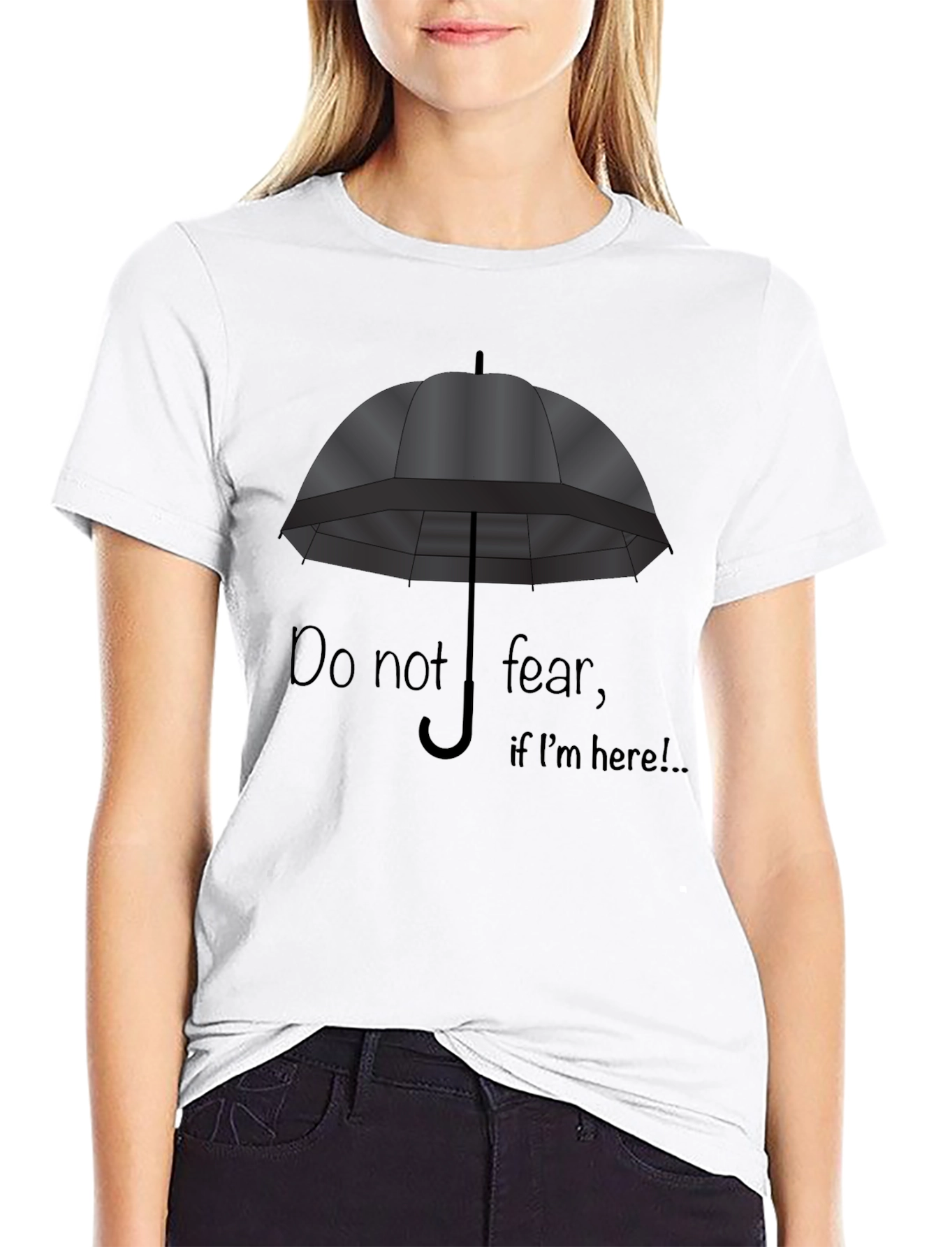 Umbrella Graphic Black T-Shirt