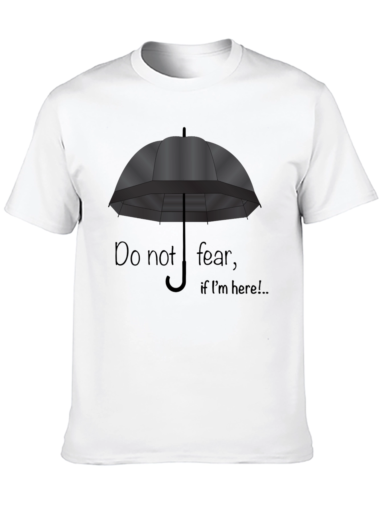 Umbrella Graphic Black T-Shirt