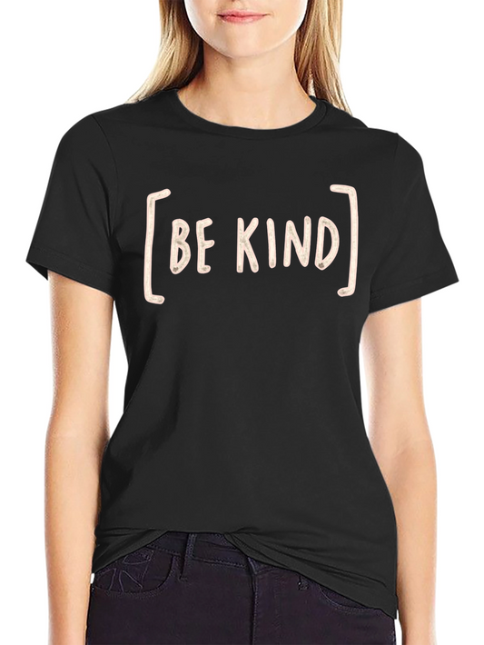 Be Kind Graphic Tee - Black Crew Neck T-Shirt