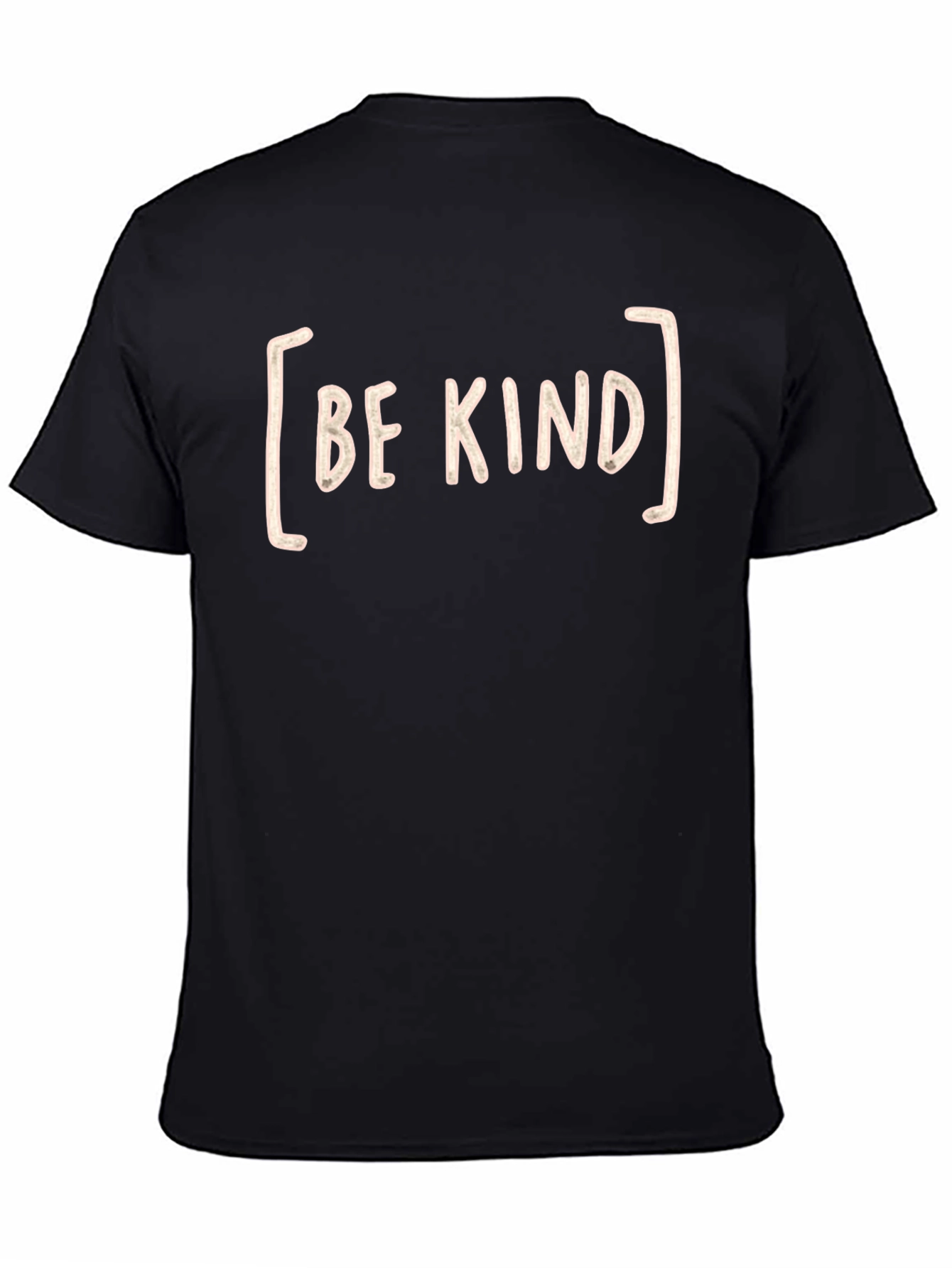 Be Kind Graphic Tee - Black Crew Neck T-Shirt