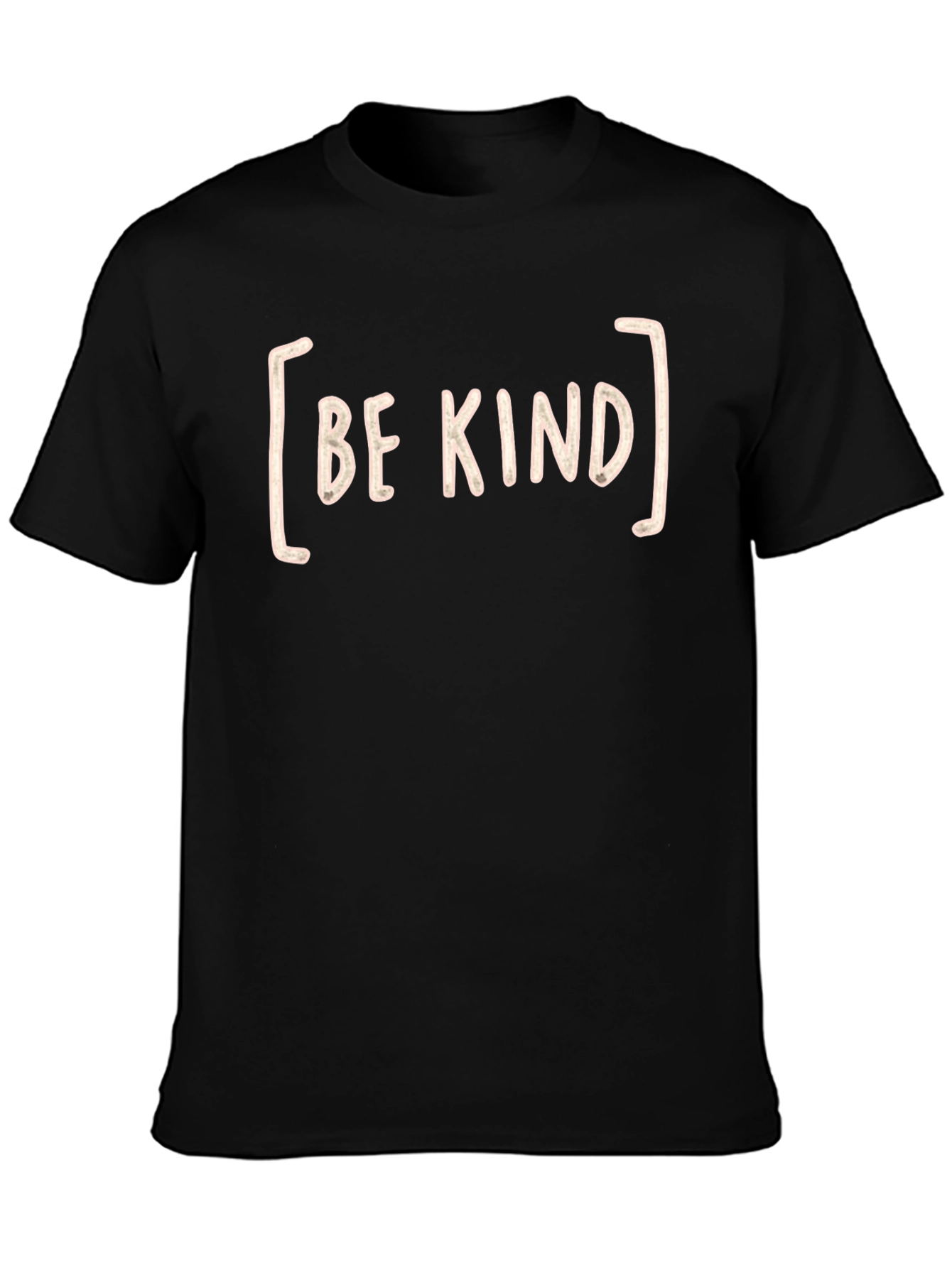 Be Kind Graphic Tee - Black Crew Neck T-Shirt